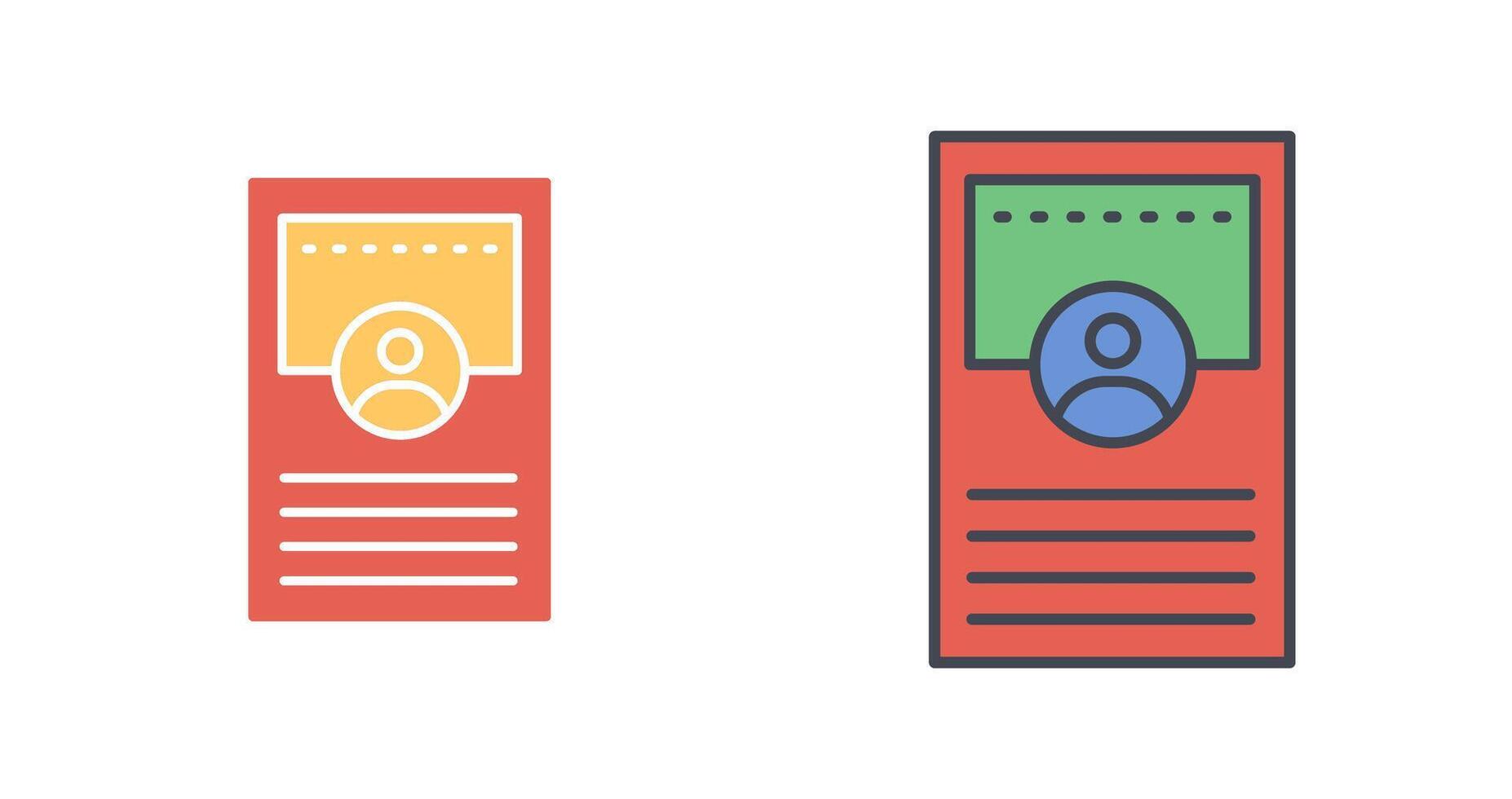 Profile Icon Design vector