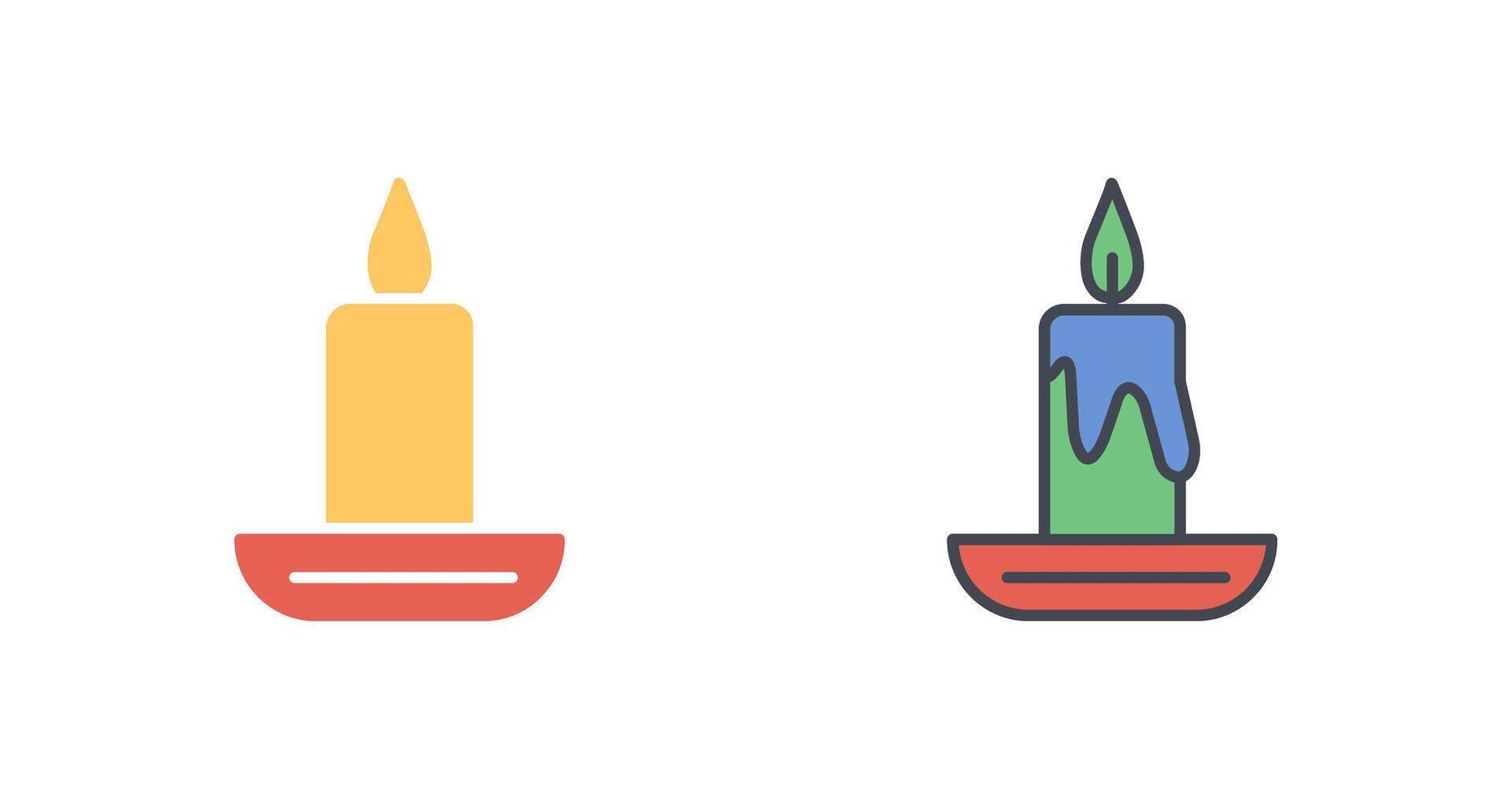 Candle Icon Design vector