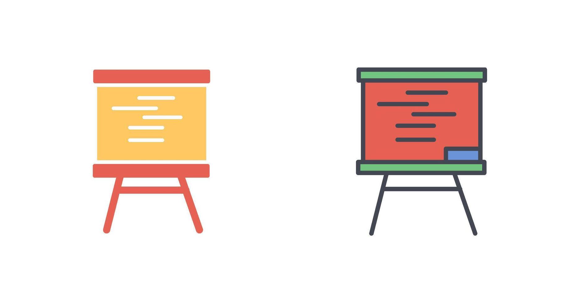 Whiteboard Icon Design vector