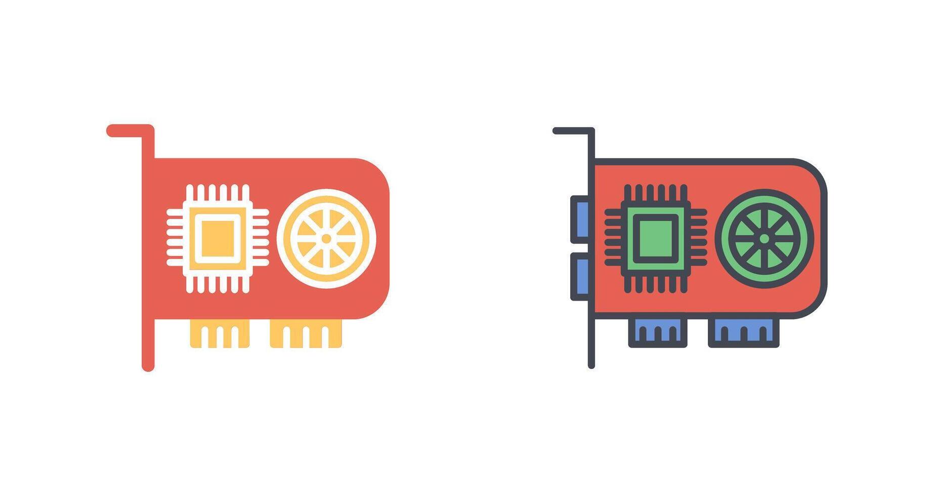 GPU Icon Design vector