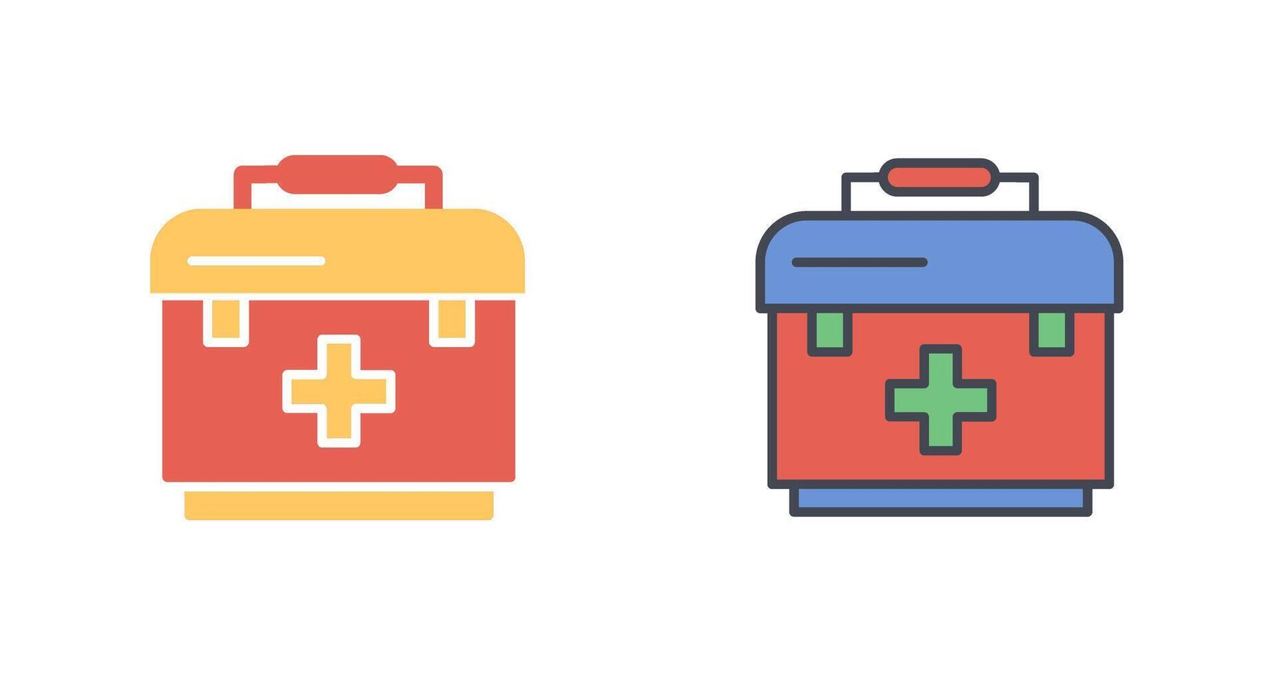 First Aid Bag Icon Design vector