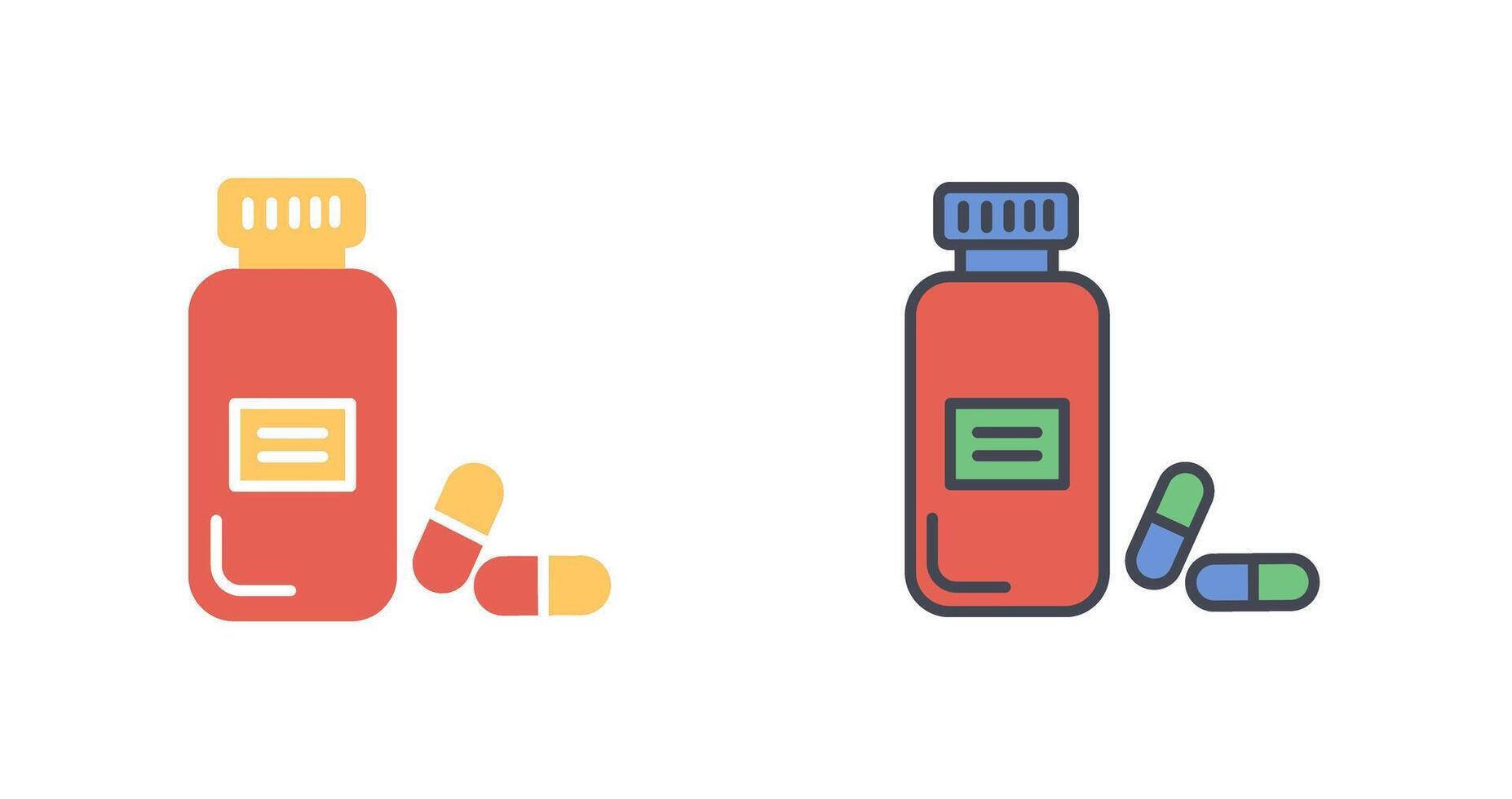 Bottle Capsule Icon Design vector