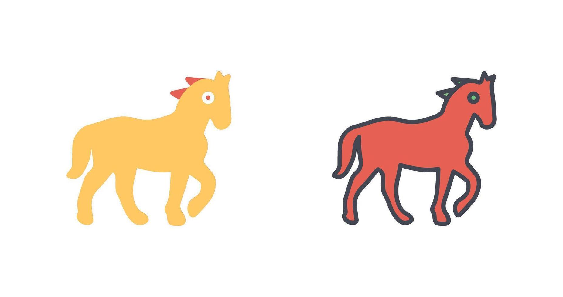 diseño de icono de caballo vector