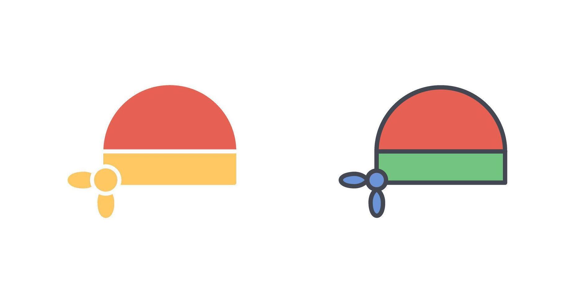 Pirate Bandana Icon Design vector