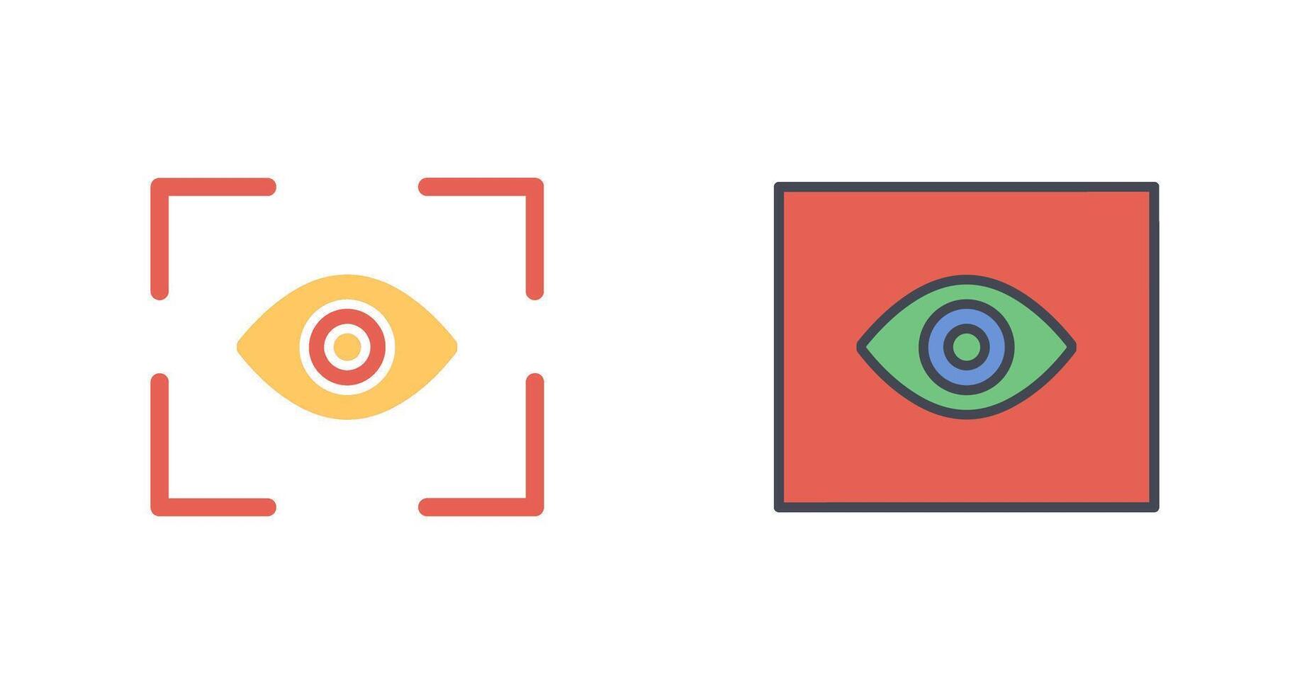 ojo escanear icono diseño vector