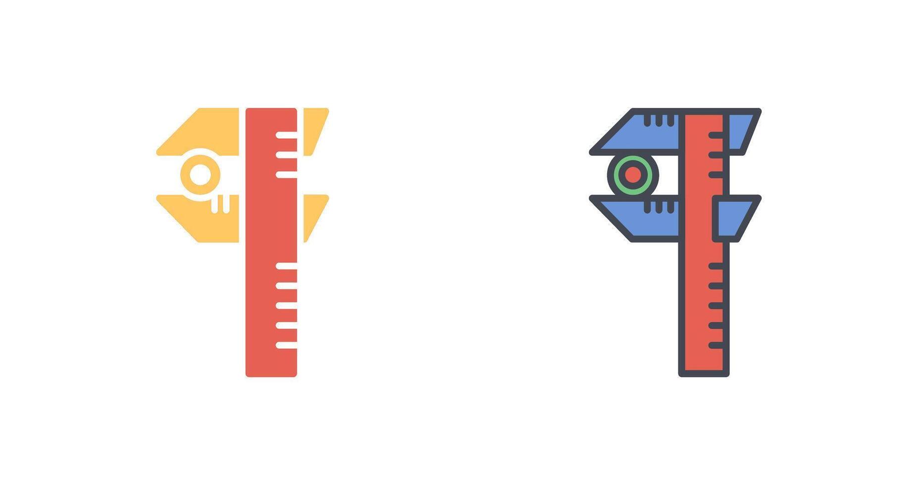 Caliper Icon Design vector