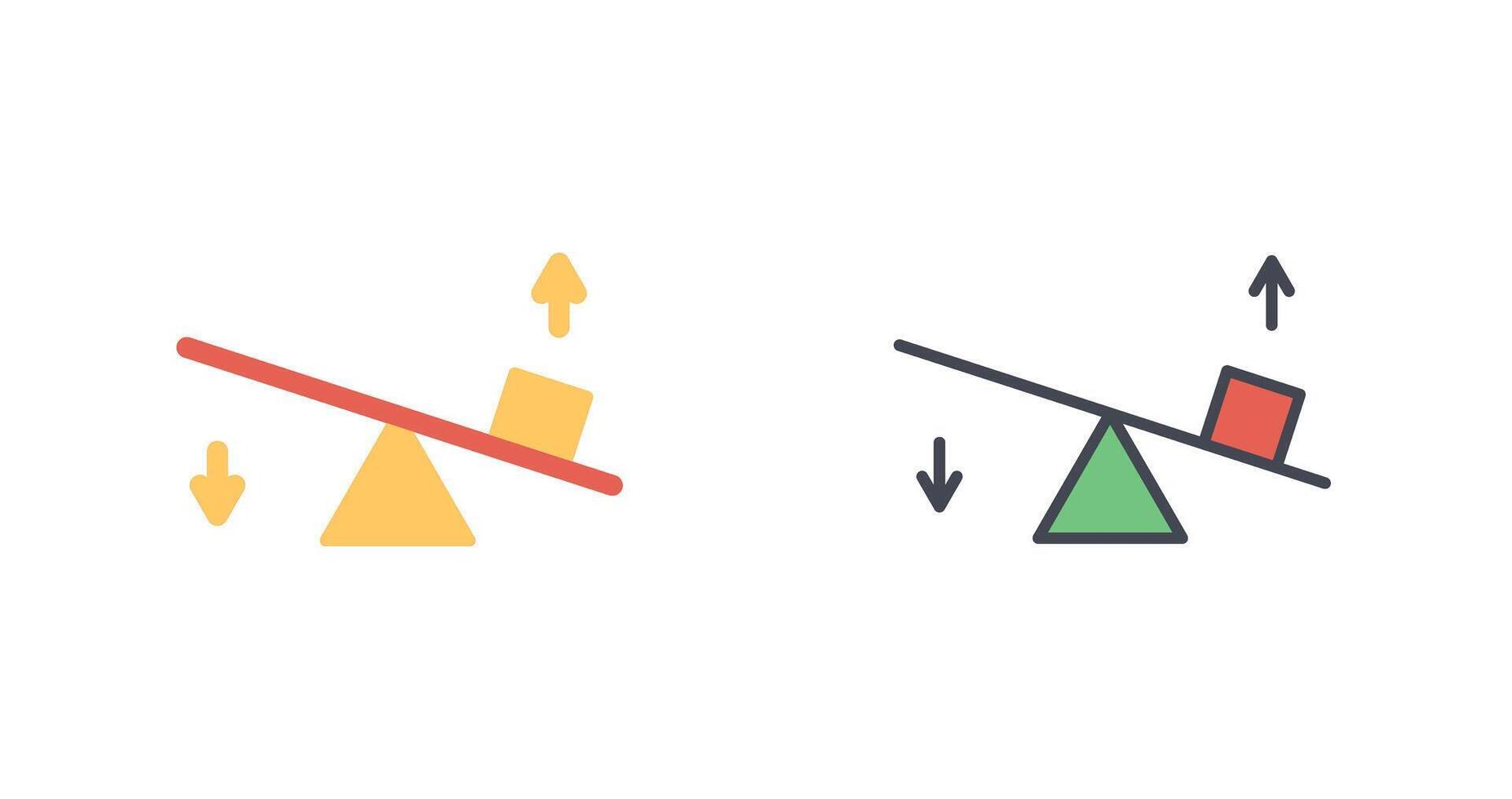 Seesaw Icon Design vector