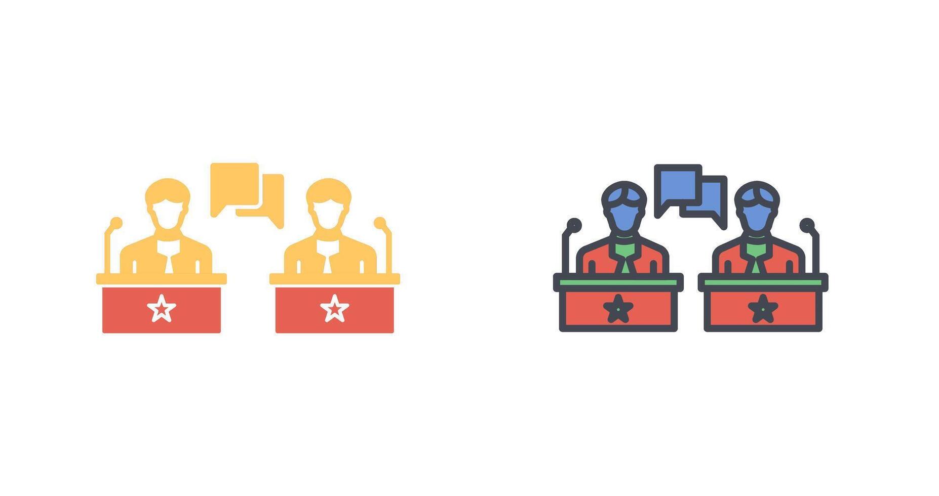 Debate Icon Design vector