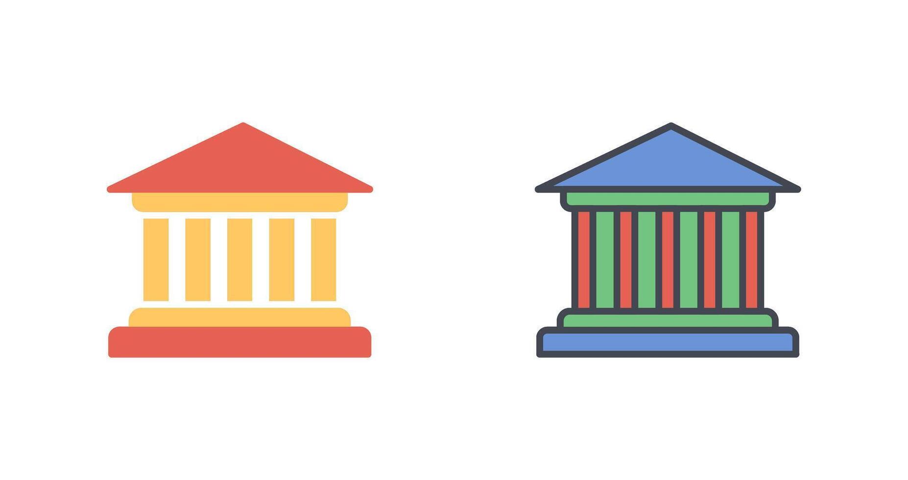 Parthenon Icon Design vector