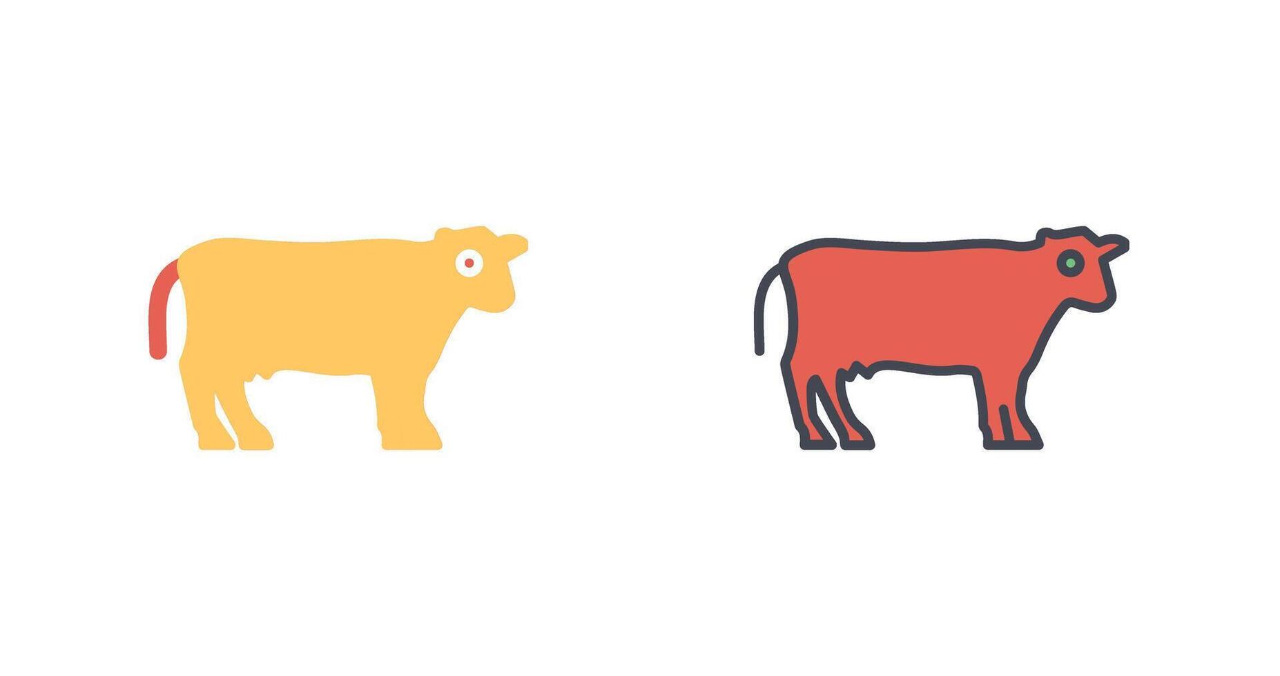 vacas icono diseño vector