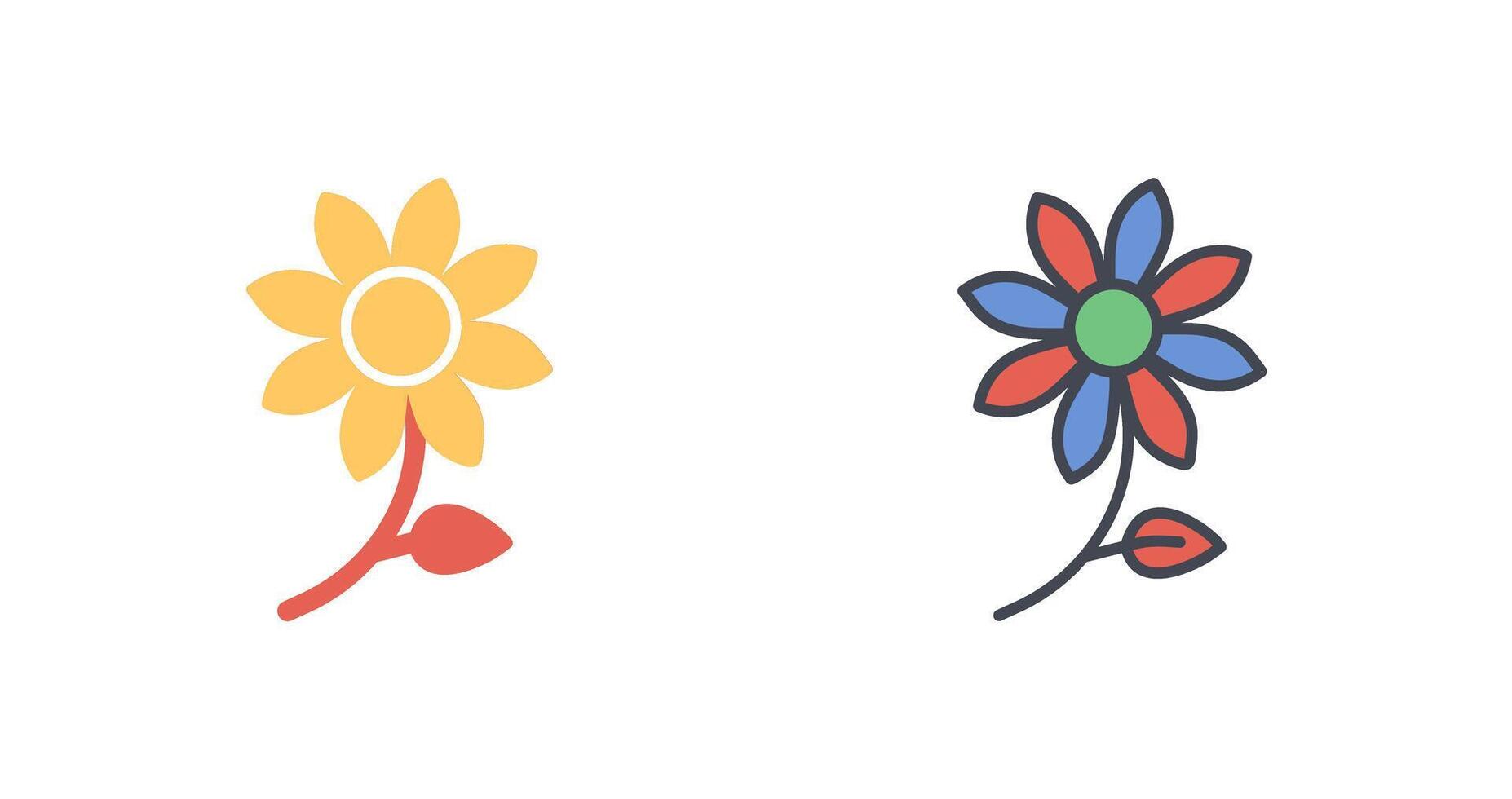 diseño de icono de flor vector