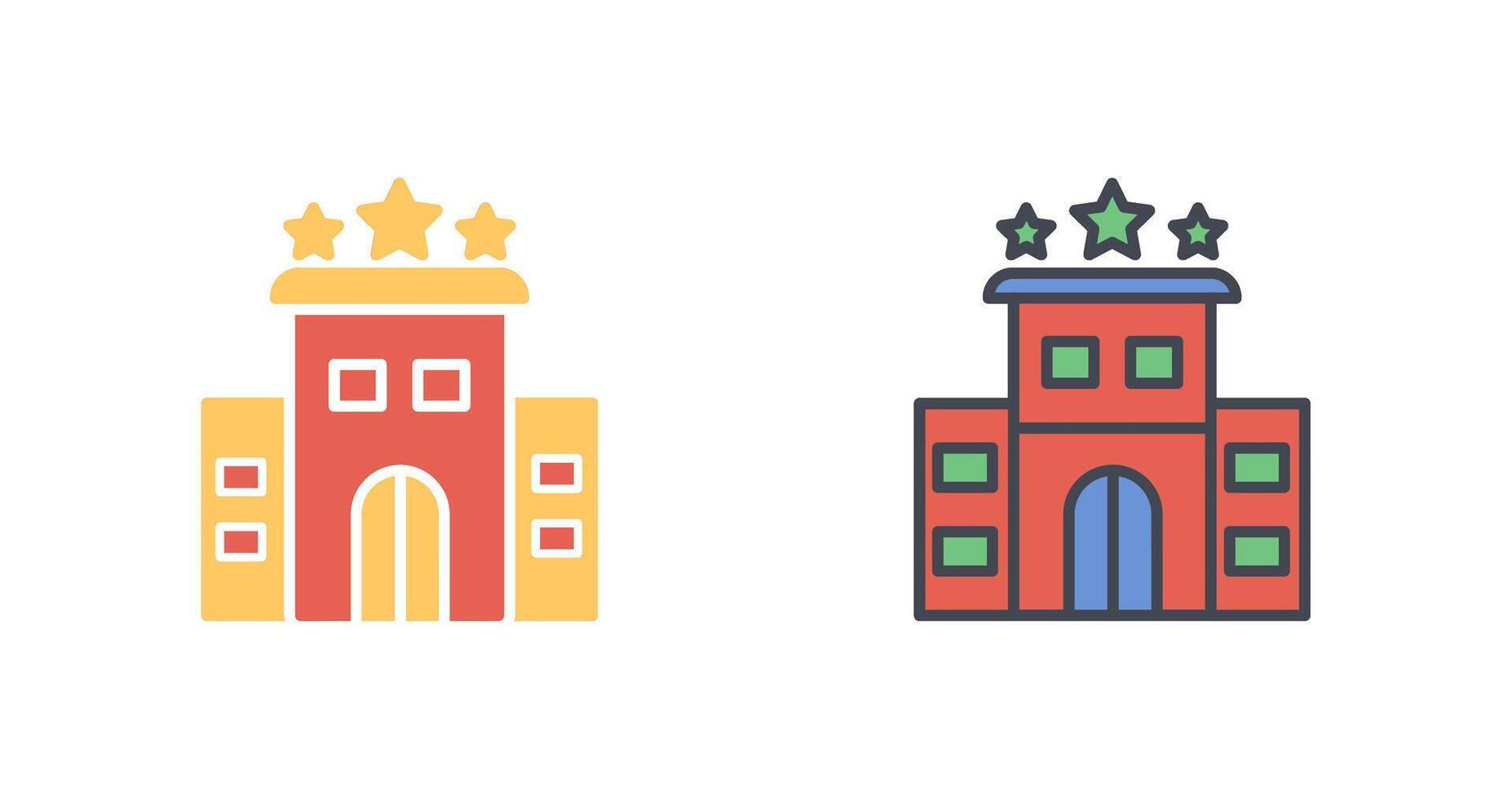 diseño de icono de hotel vector