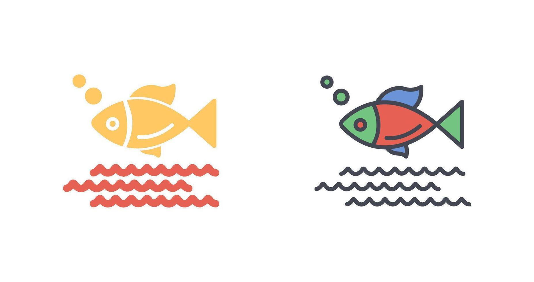 Fish Icon Design vector