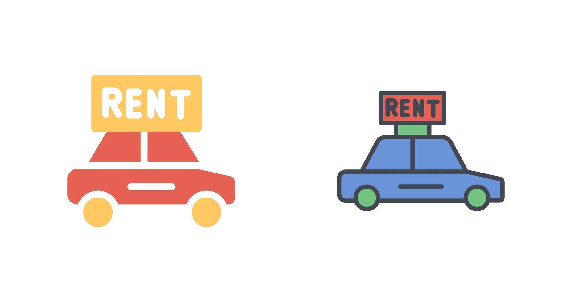 Rent a Car Icon Design vector