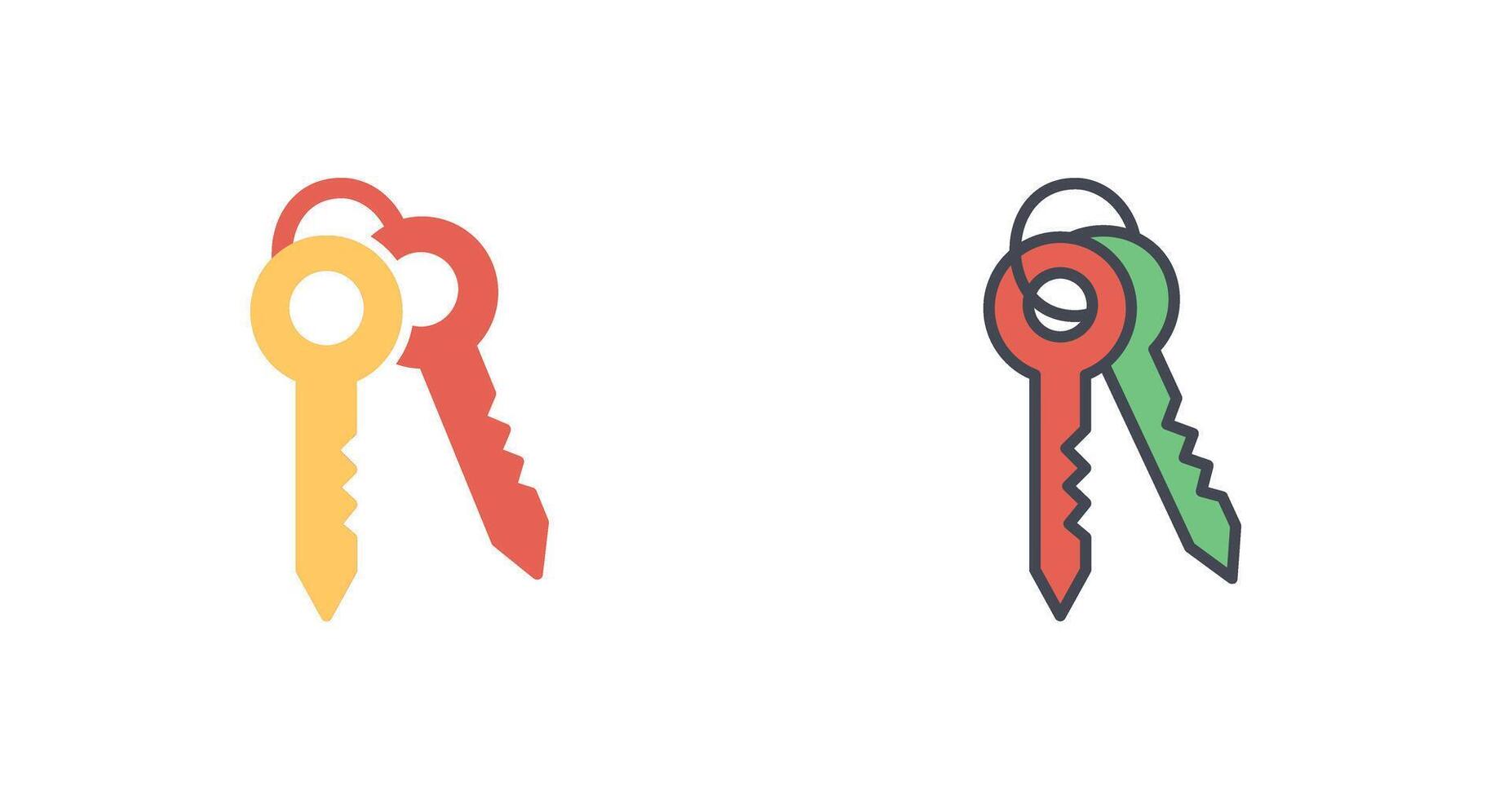 Keys Icon Design vector