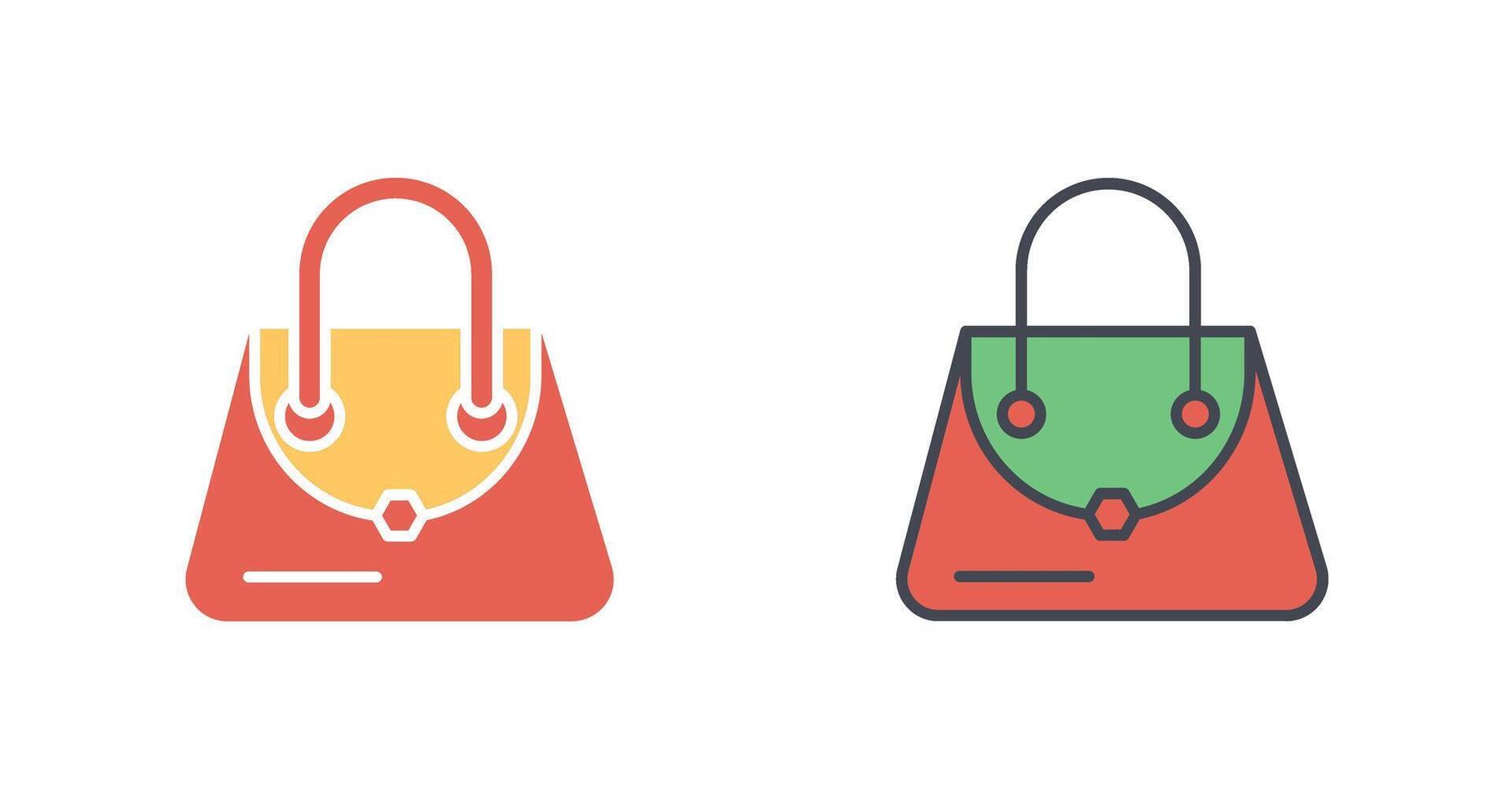 Handbag Icon Design vector