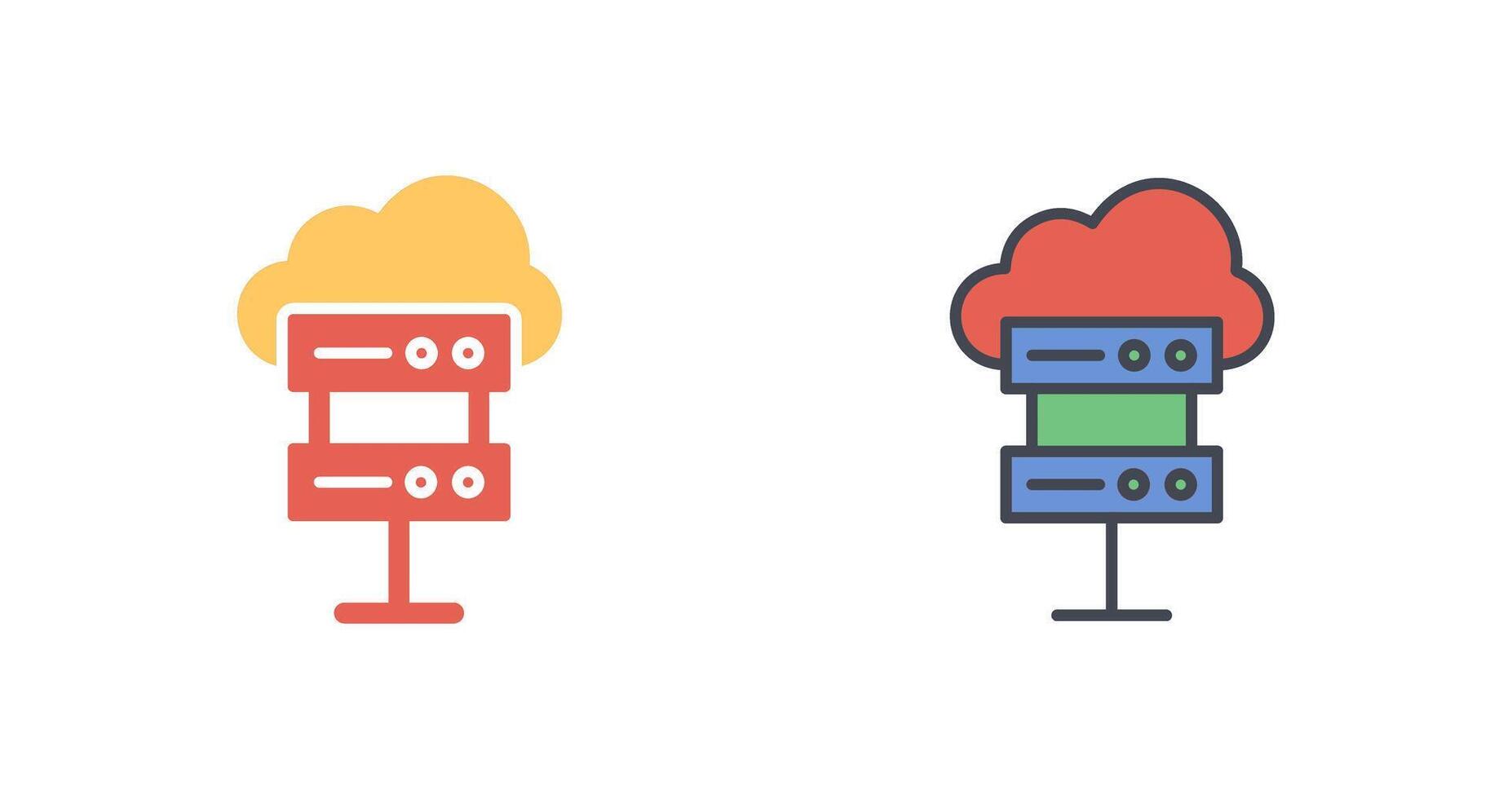 Hosting Icon Design vector