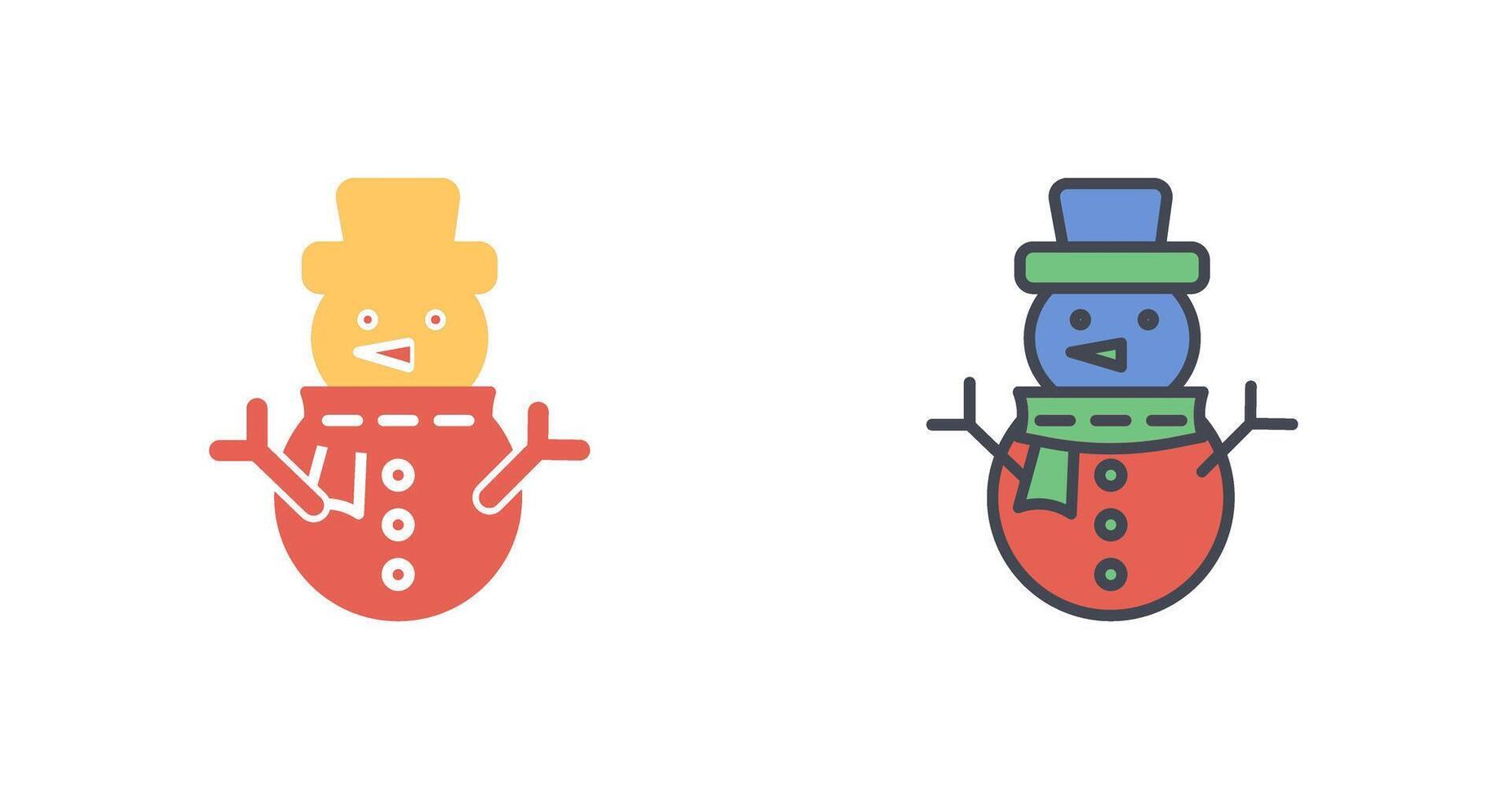 Snowman Icon Design vector