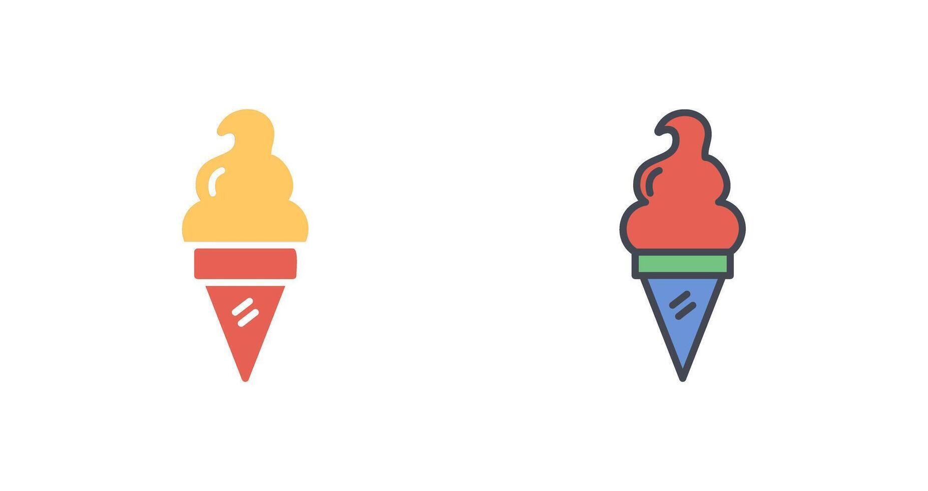 diseño de icono de helado vector