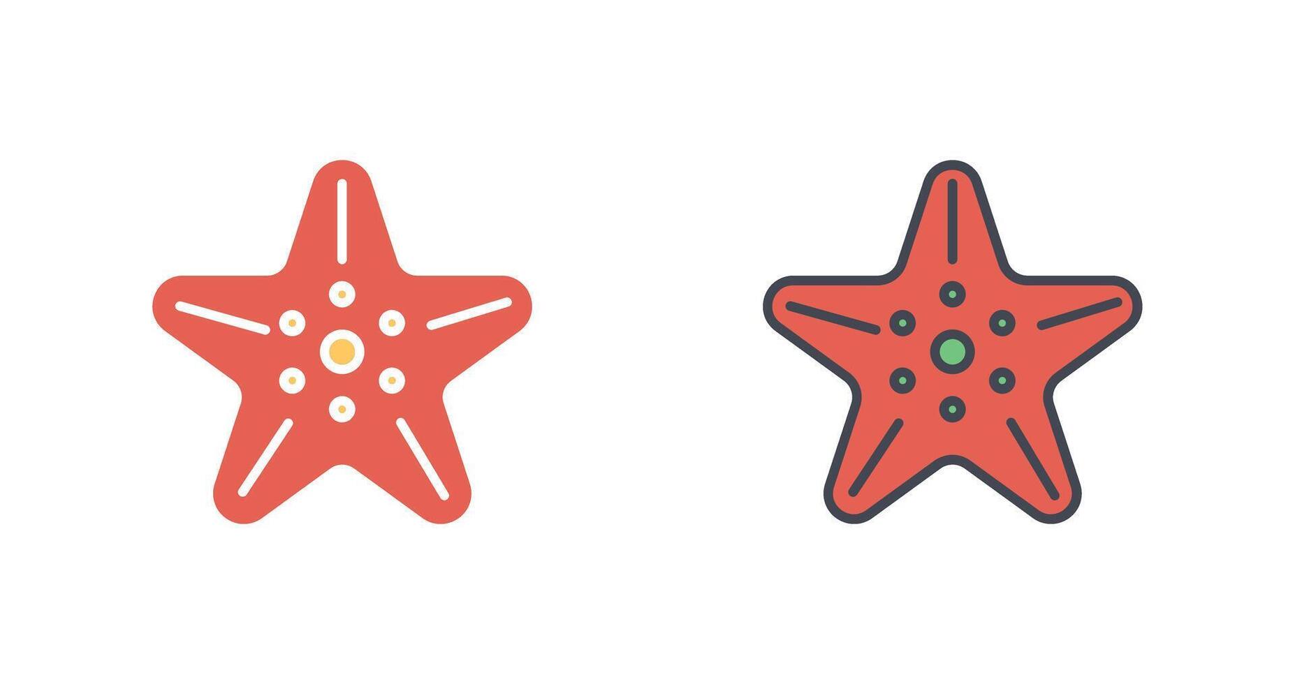 Starfish Icon Design vector