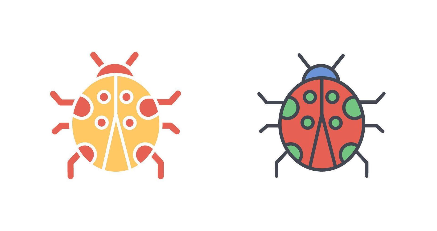 Ladybug Icon Design vector