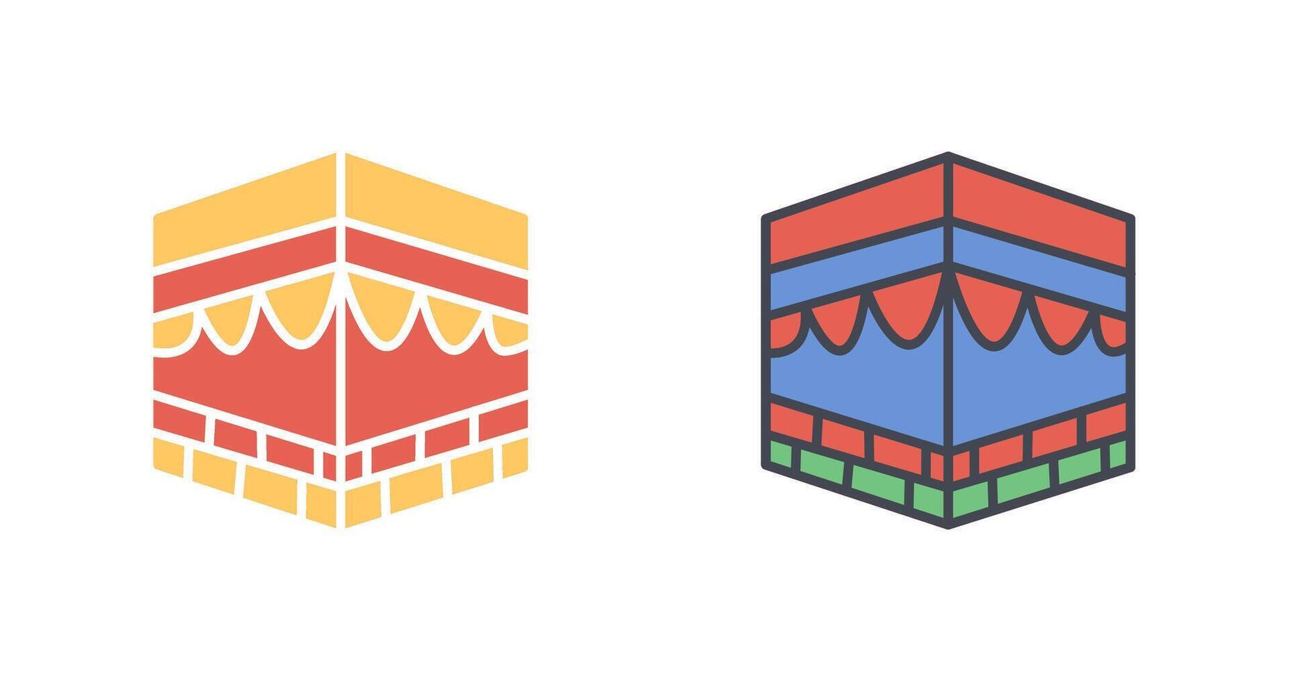 Khana Kaaba Icon Design vector