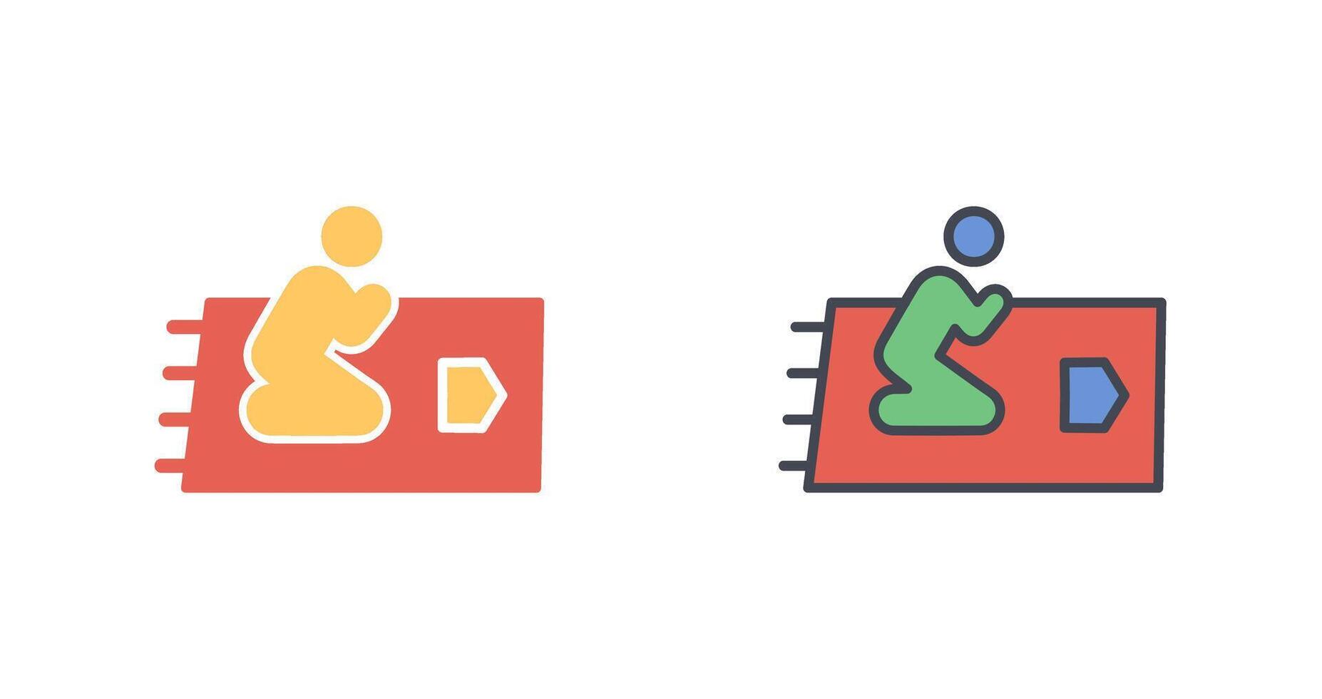 Praying Icon Design vector