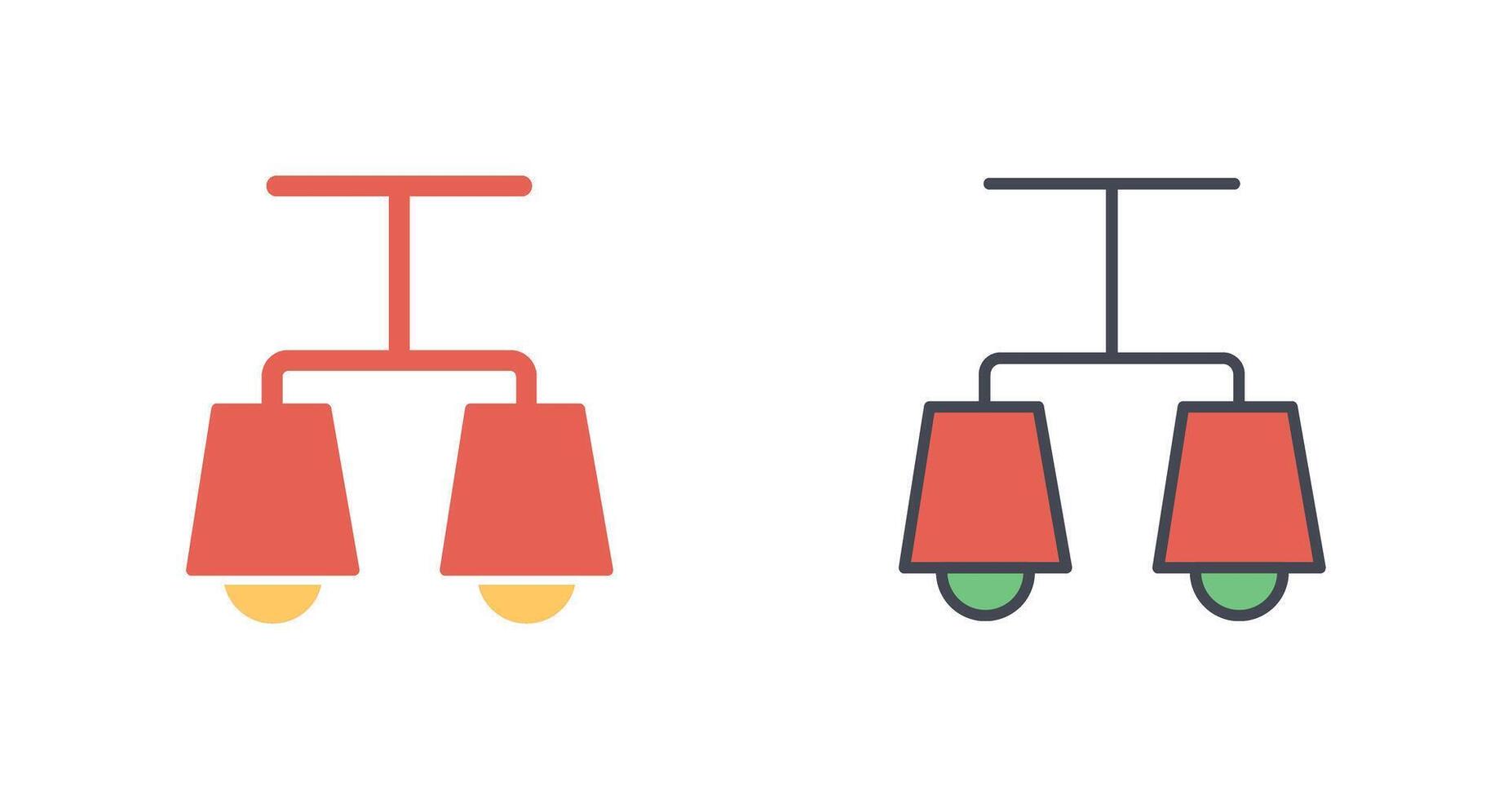 Lit Lamp Icon Design vector