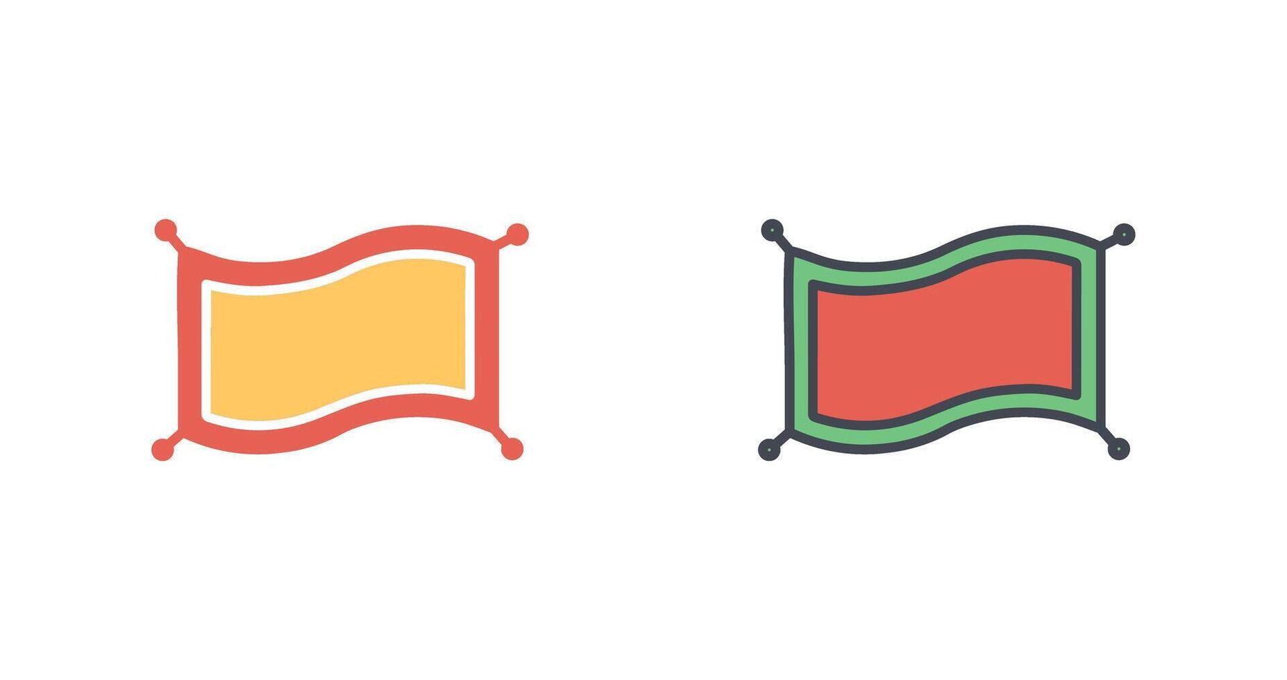 Magic Carpet Icon Design vector