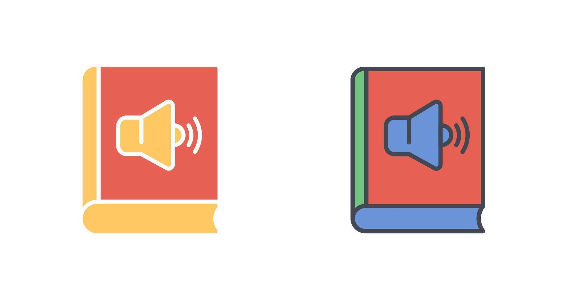 Audio Book Icon Design vector