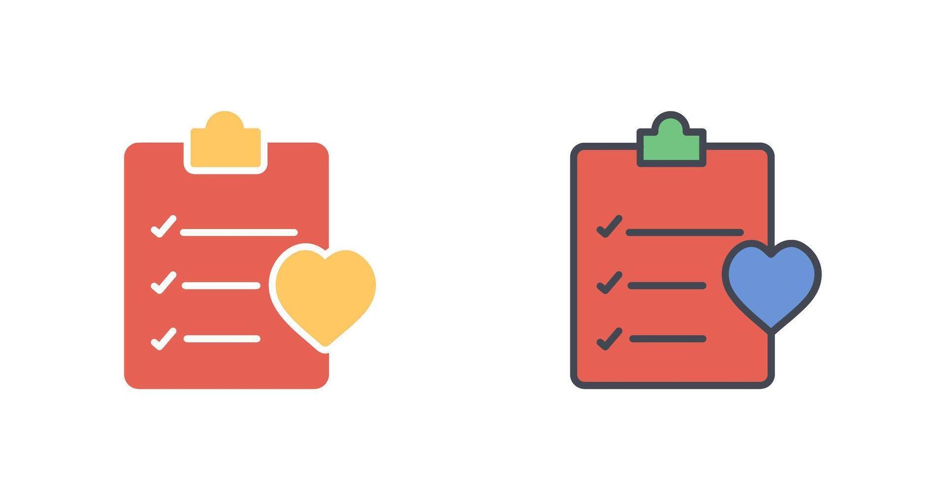 Wishlist Icon Design vector