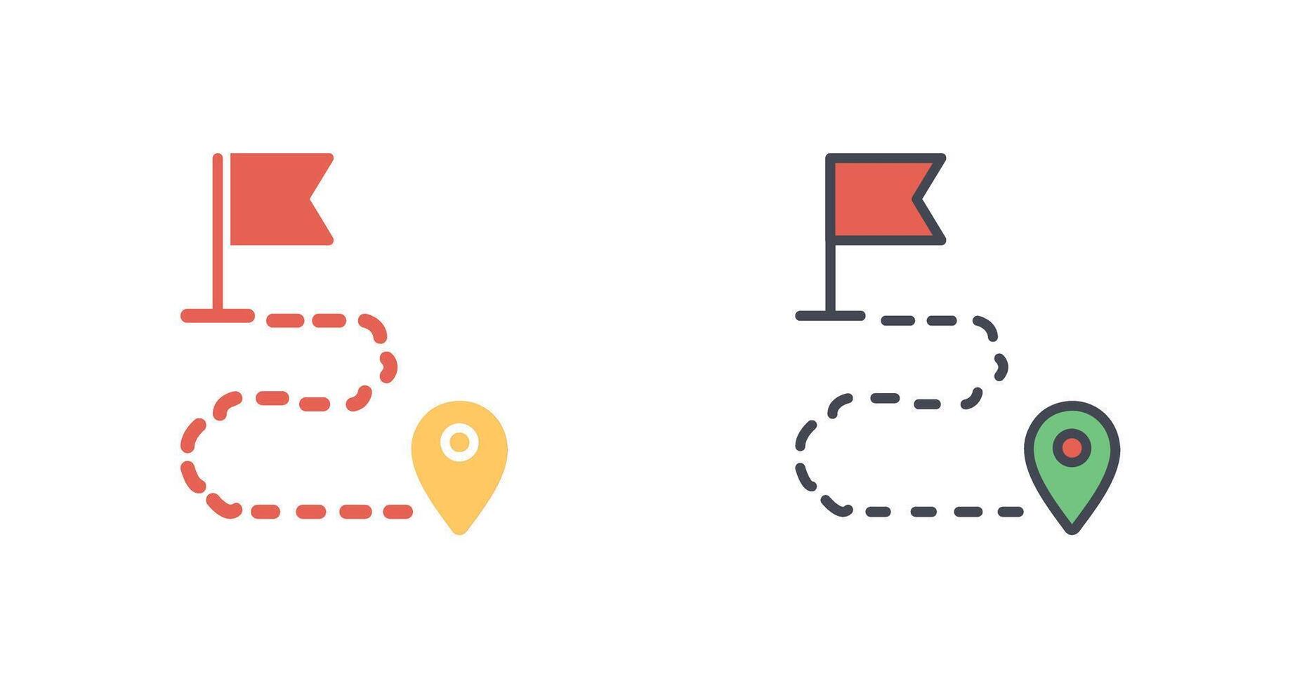 Google Map Icon Design vector