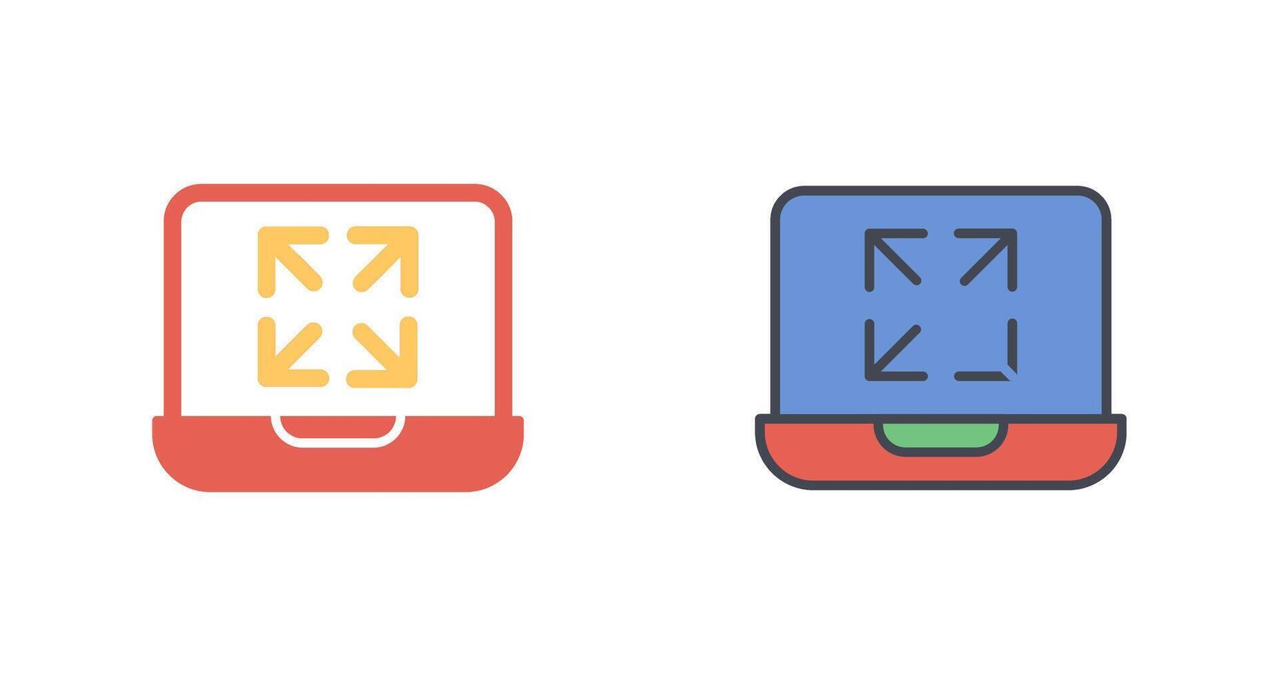 Maximize Icon Design vector