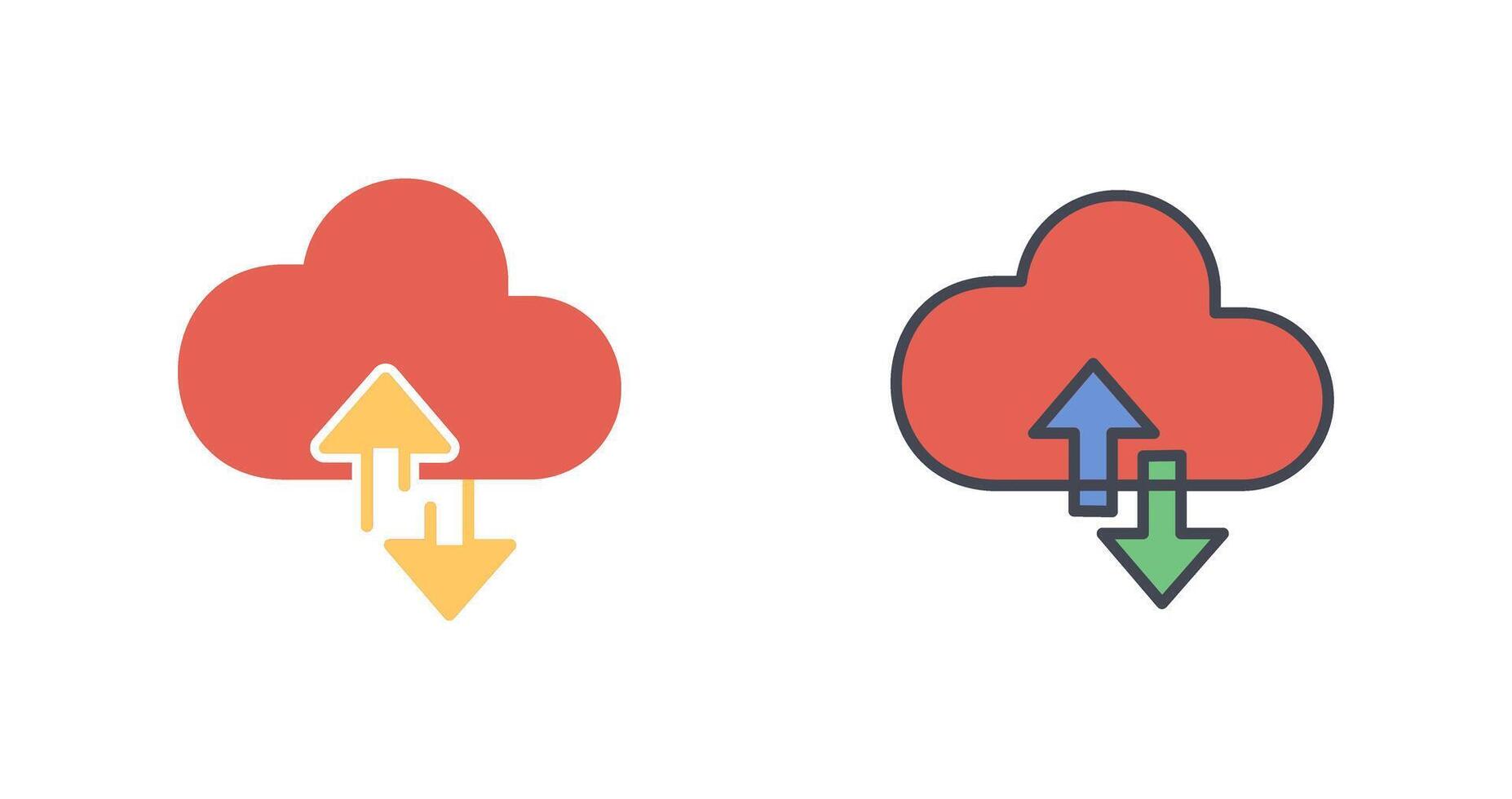 Cloud Computing Icon Design vector
