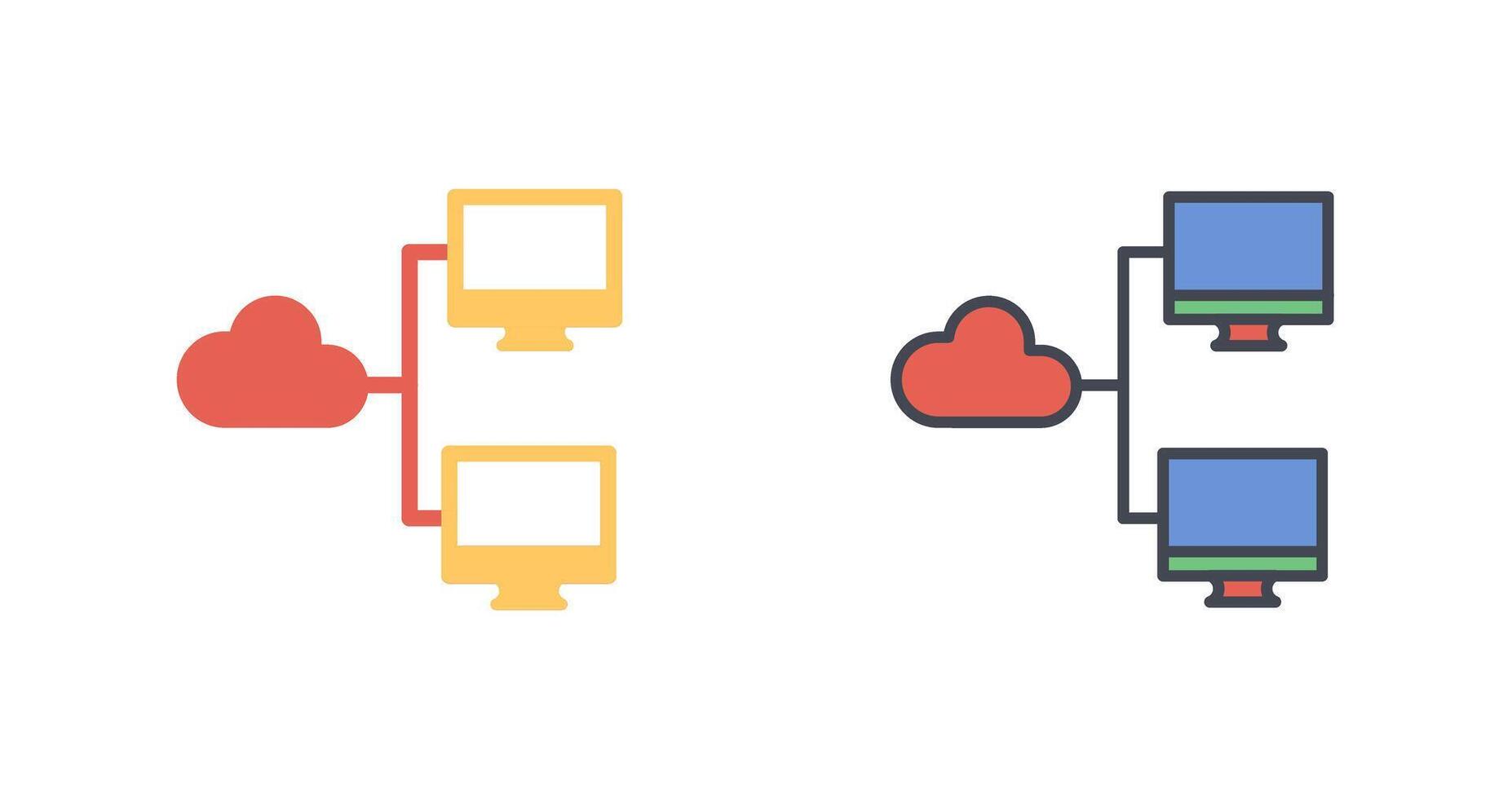 Network Icon Design vector