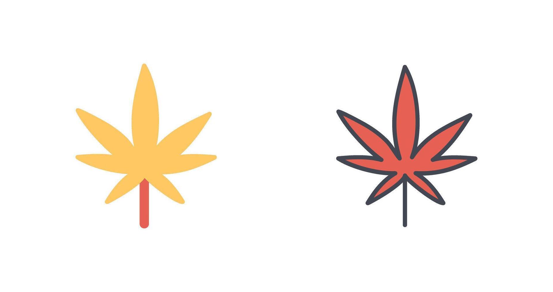 Weed Icon Design vector