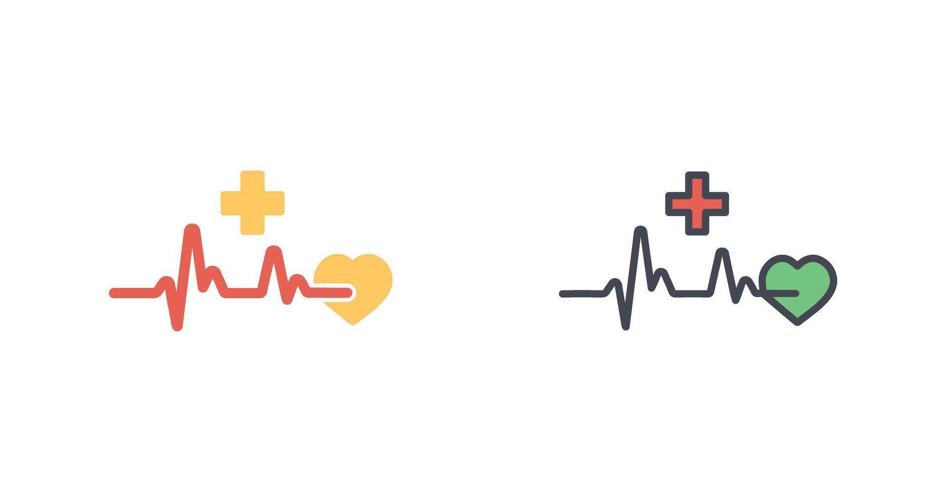 Heart Attack Icon Design vector