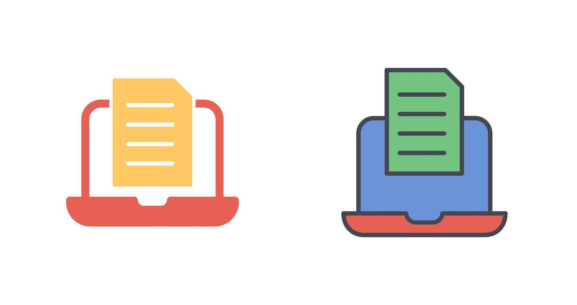 Document Icon Design vector