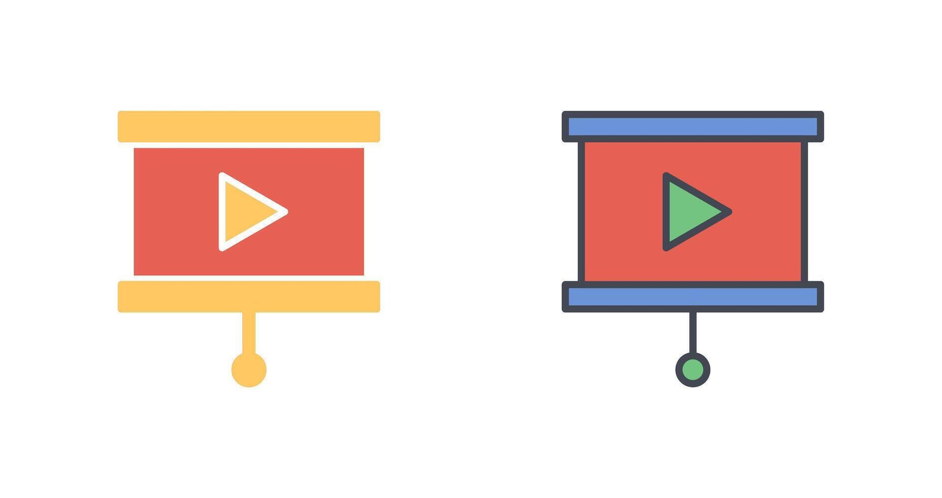 Slideshow Icon Design vector