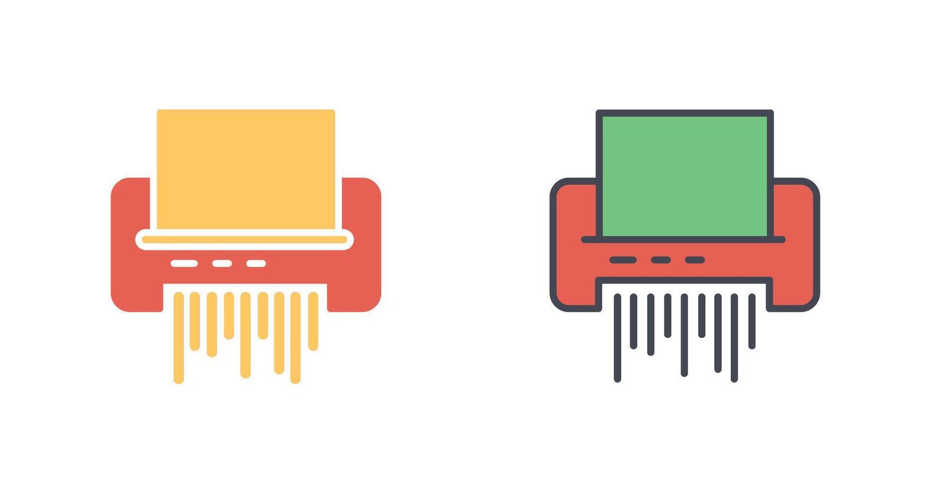 Paper Shredder Icon Design vector