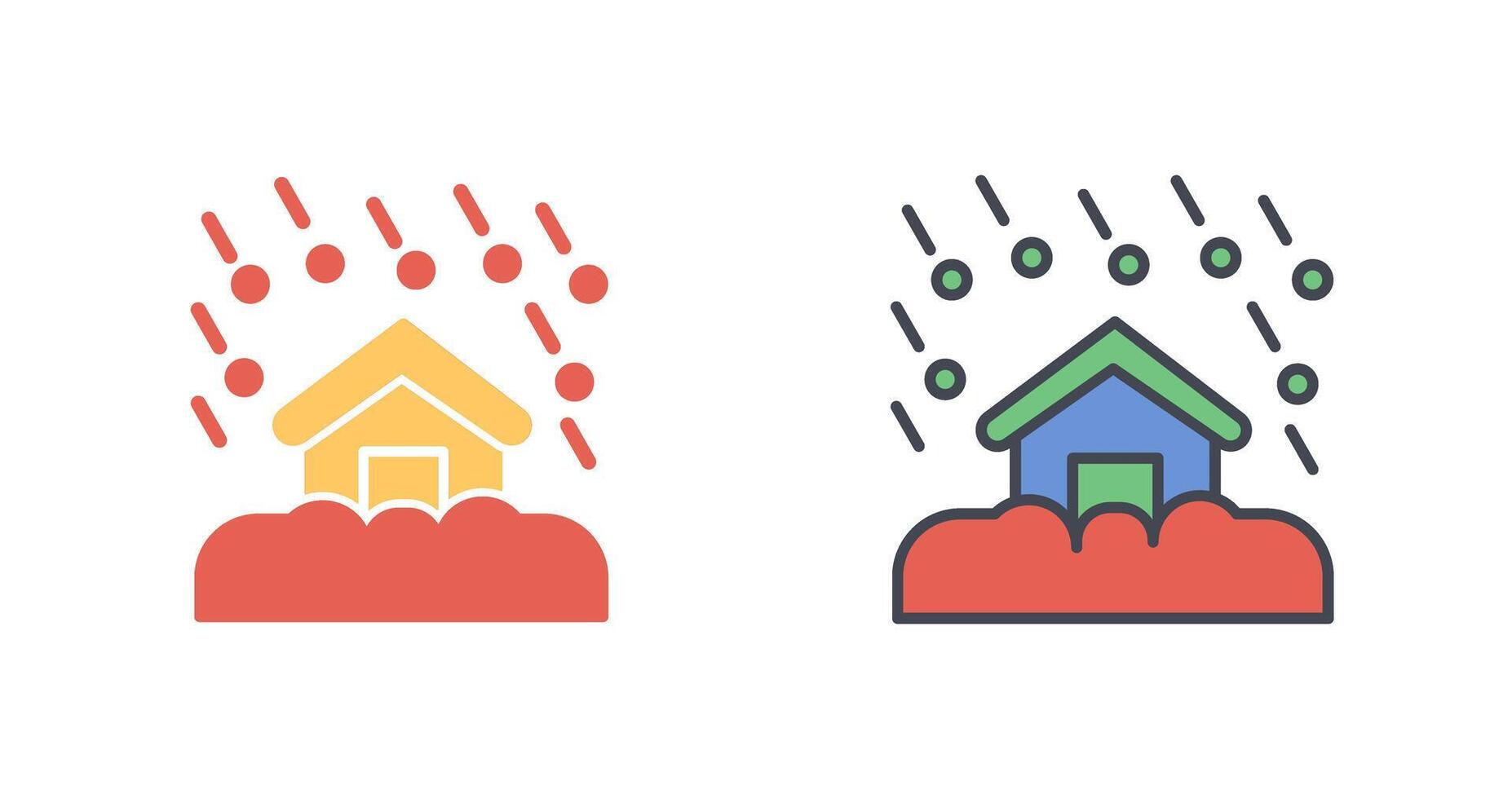 Natural Disaster Icon Design vector