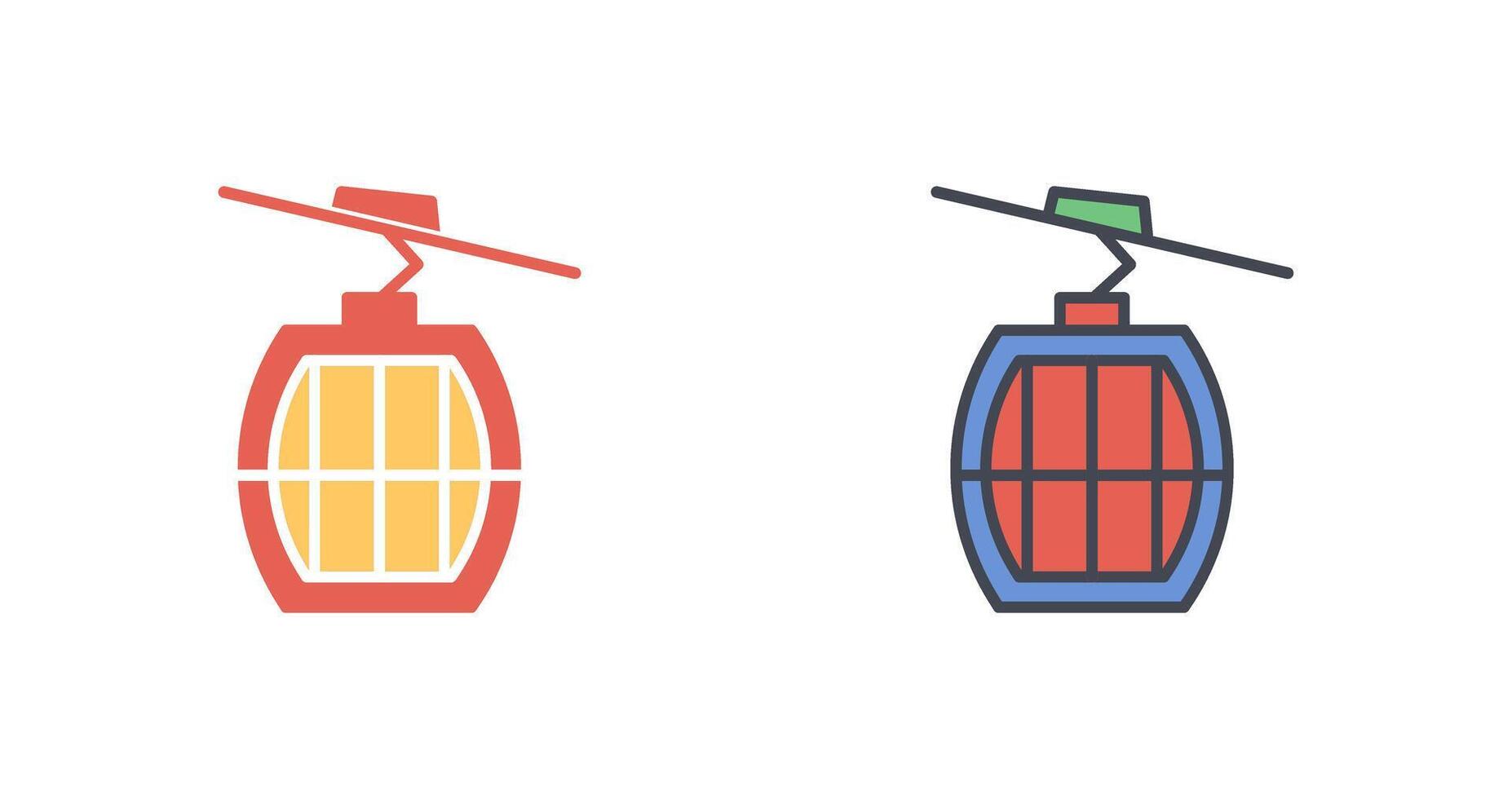 Cable Car Icon Design vector