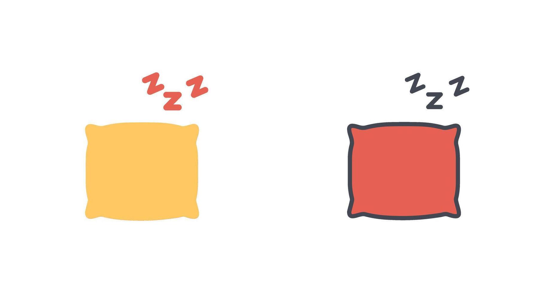 Pillow Icon Design vector