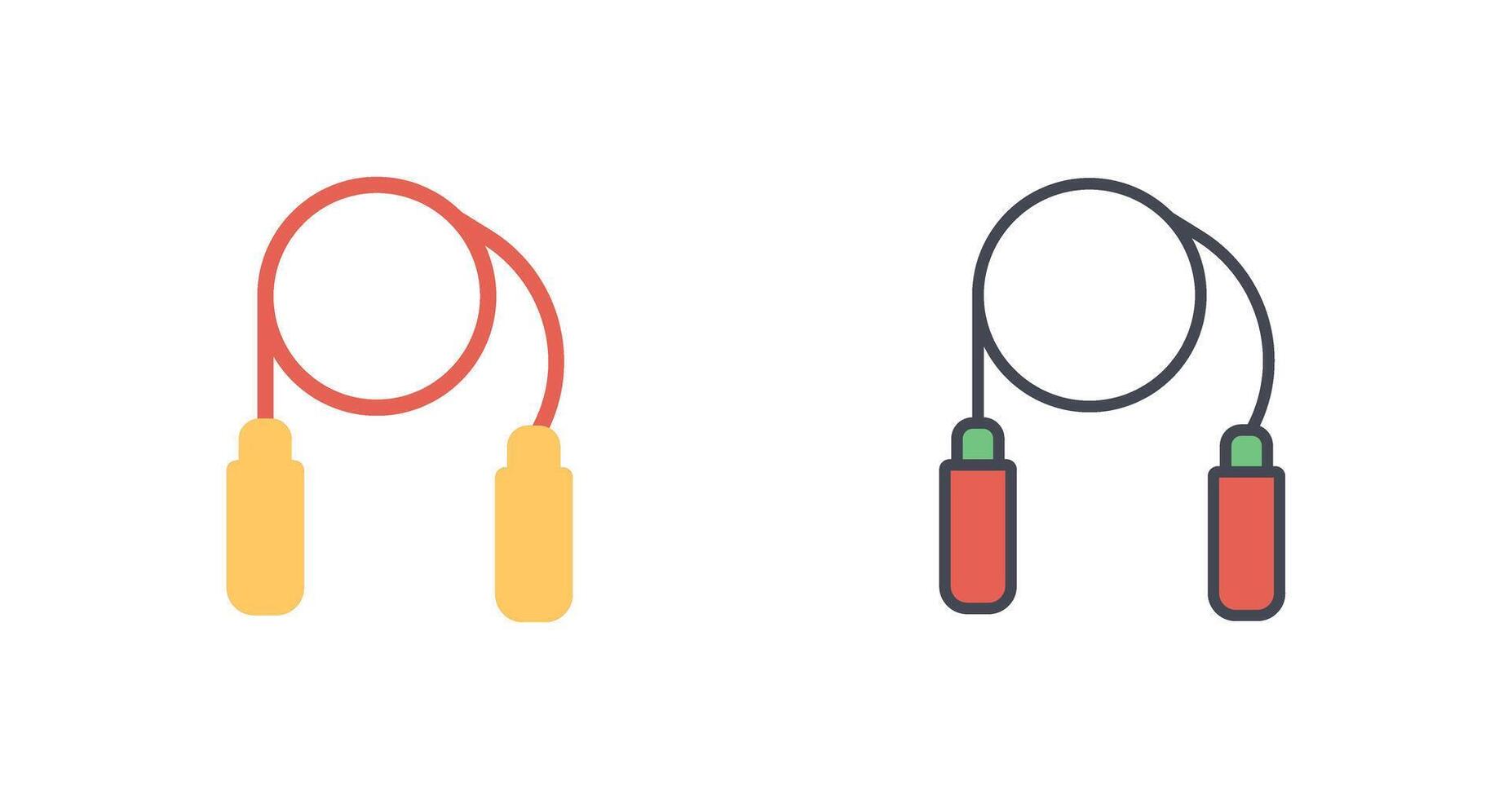 Jumping Rope Icon Design vector