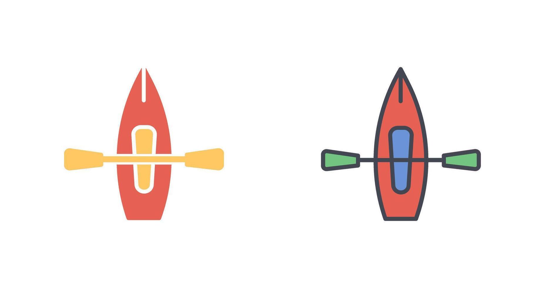 Kayak Icon Design vector