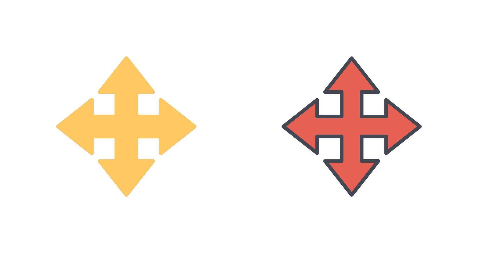 Move Arrow Icon Design vector