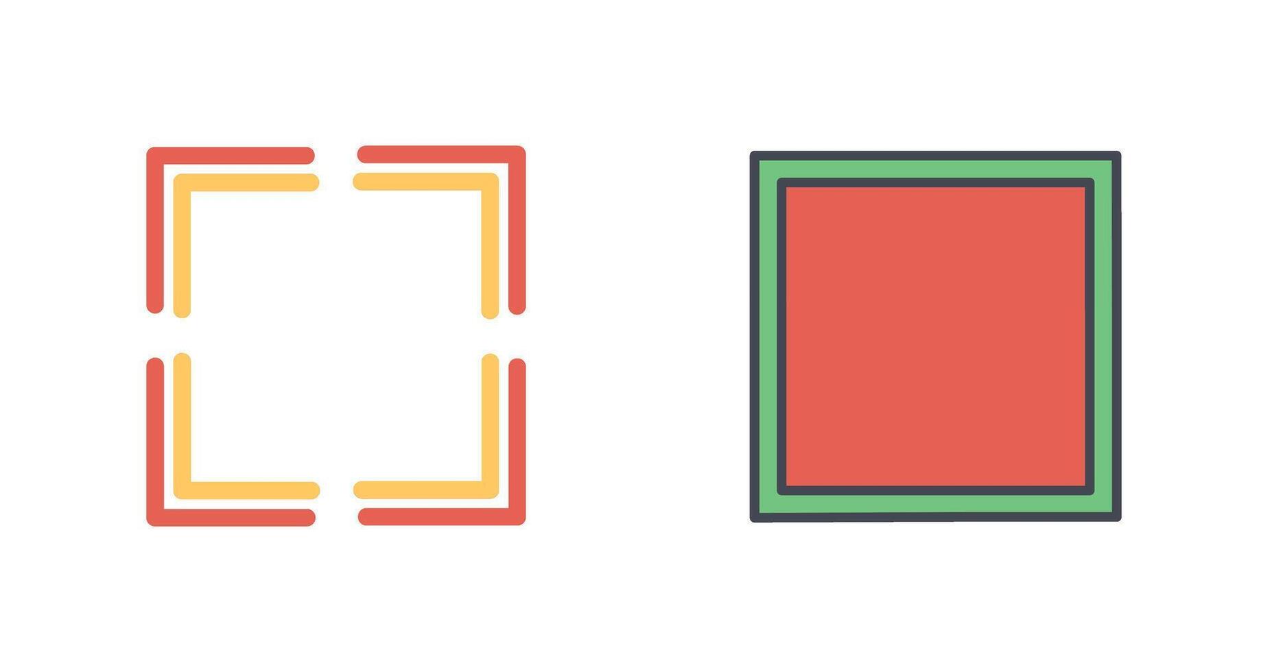 Full Screen Icon Design vector