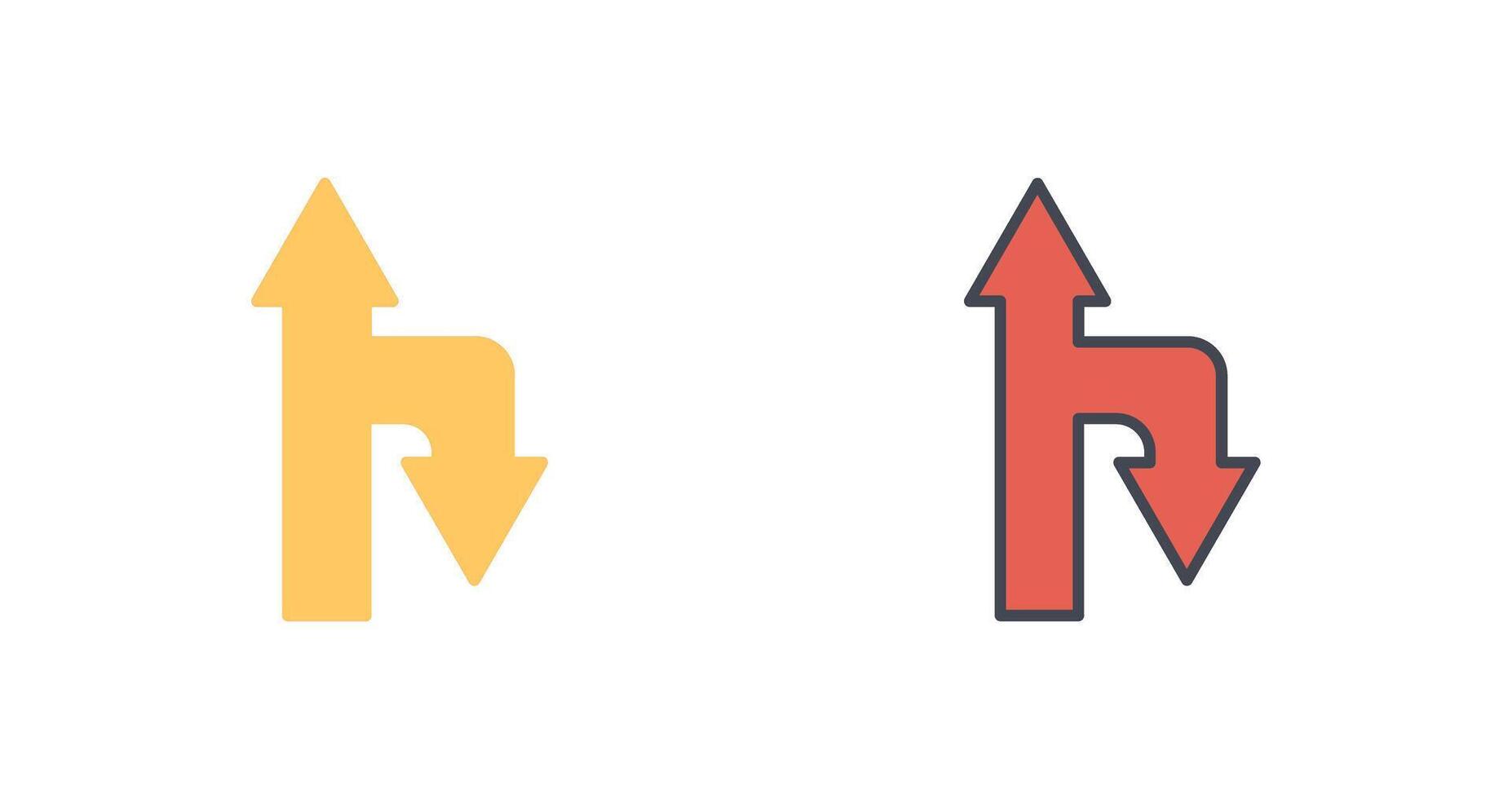 Up Down Icon Design vector