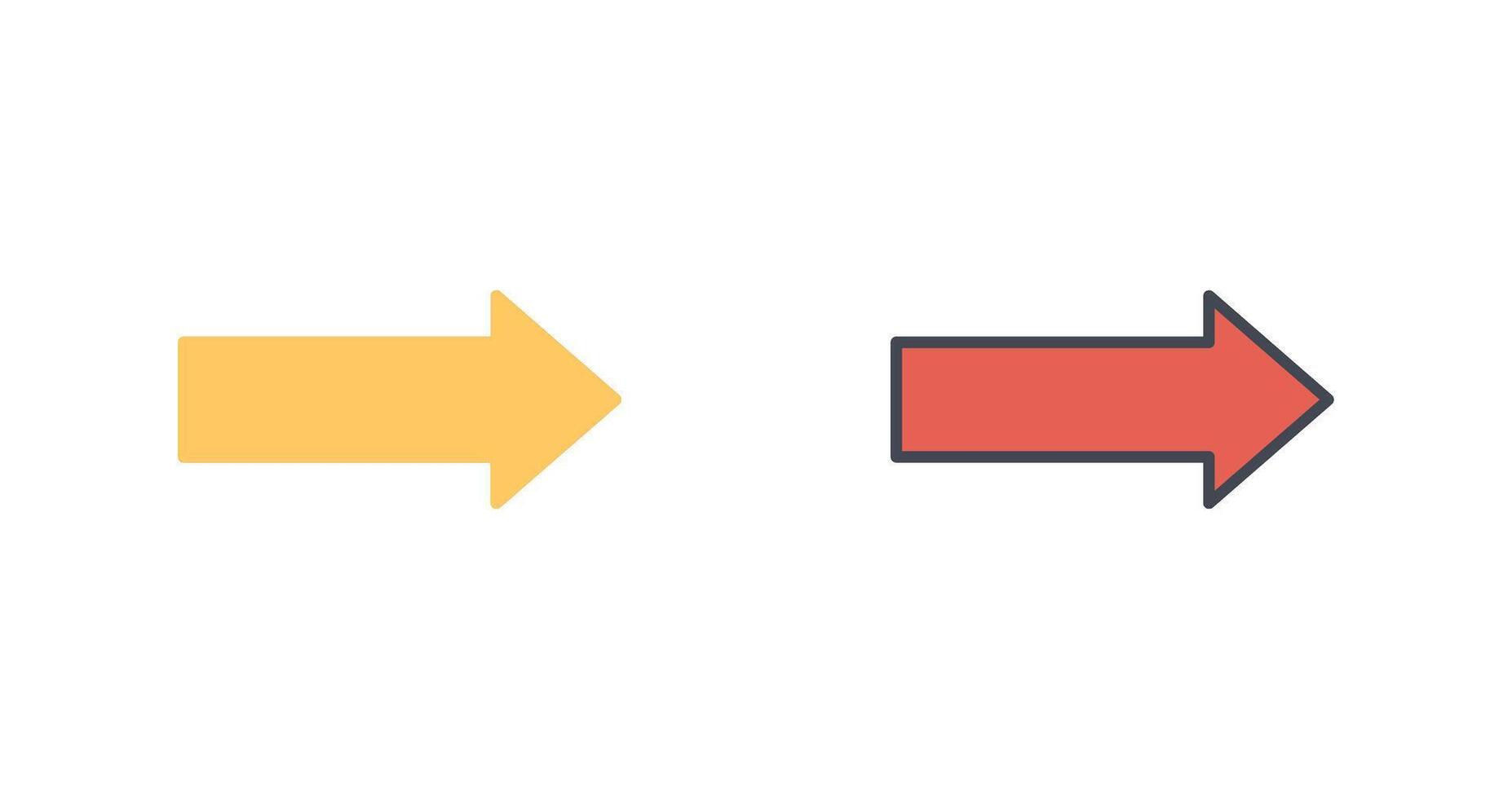 Arrow Right Icon Design vector