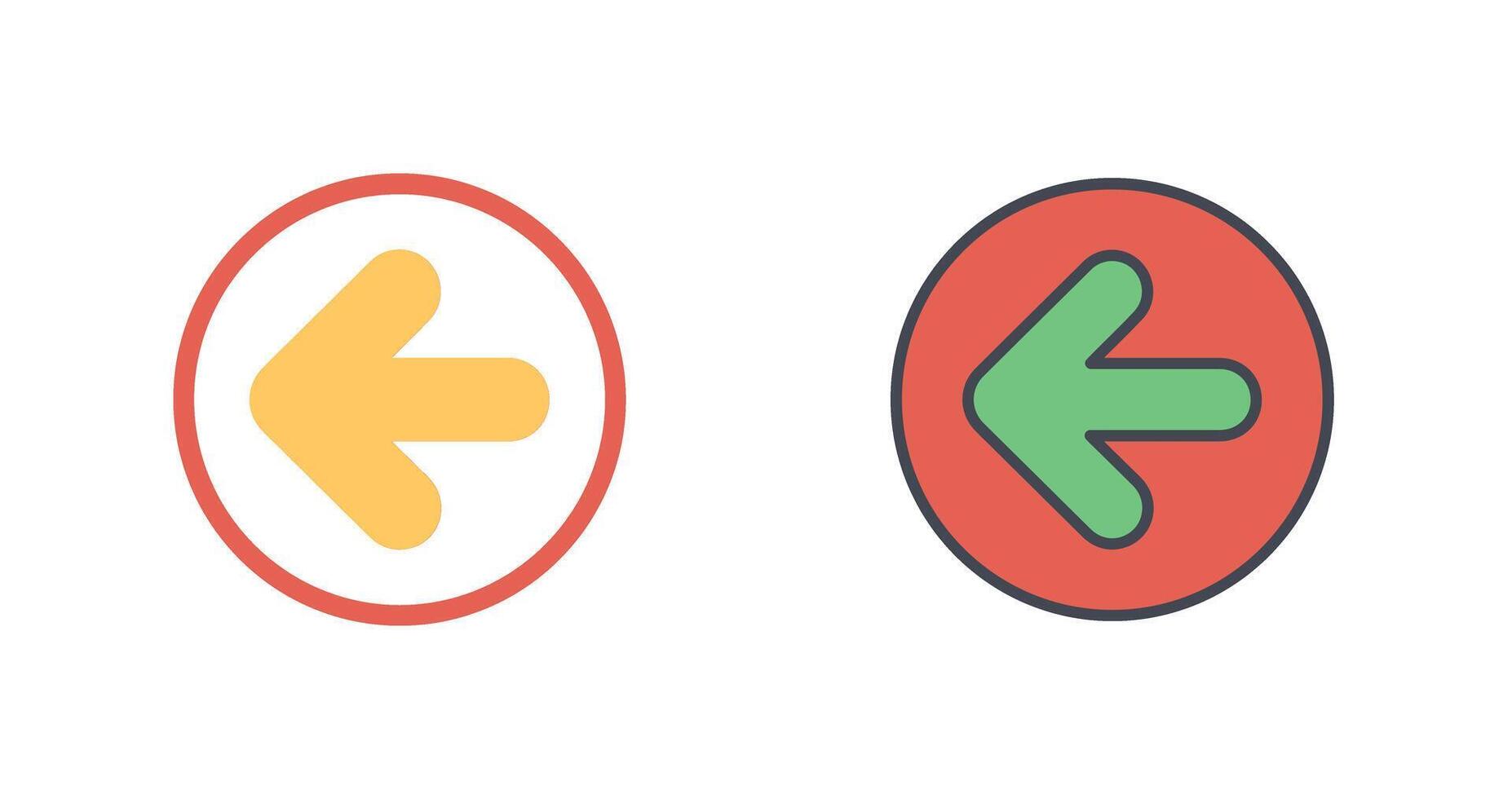 To Left Icon Design vector